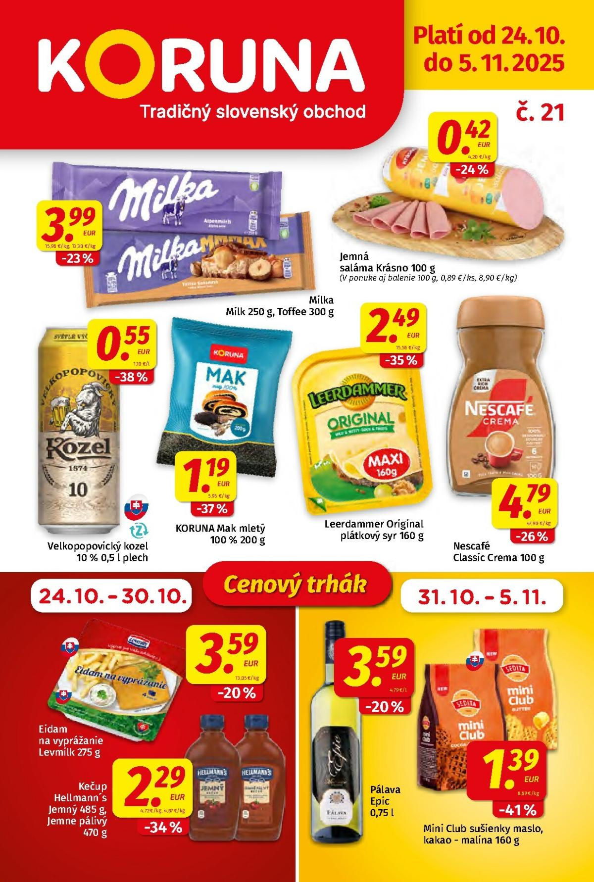 Leták Koruna platný od 24.10. do 05.11.