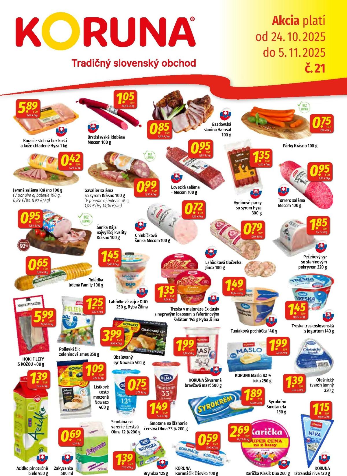 Leták Koruna - Partner platný od 24.10. do 05.11.