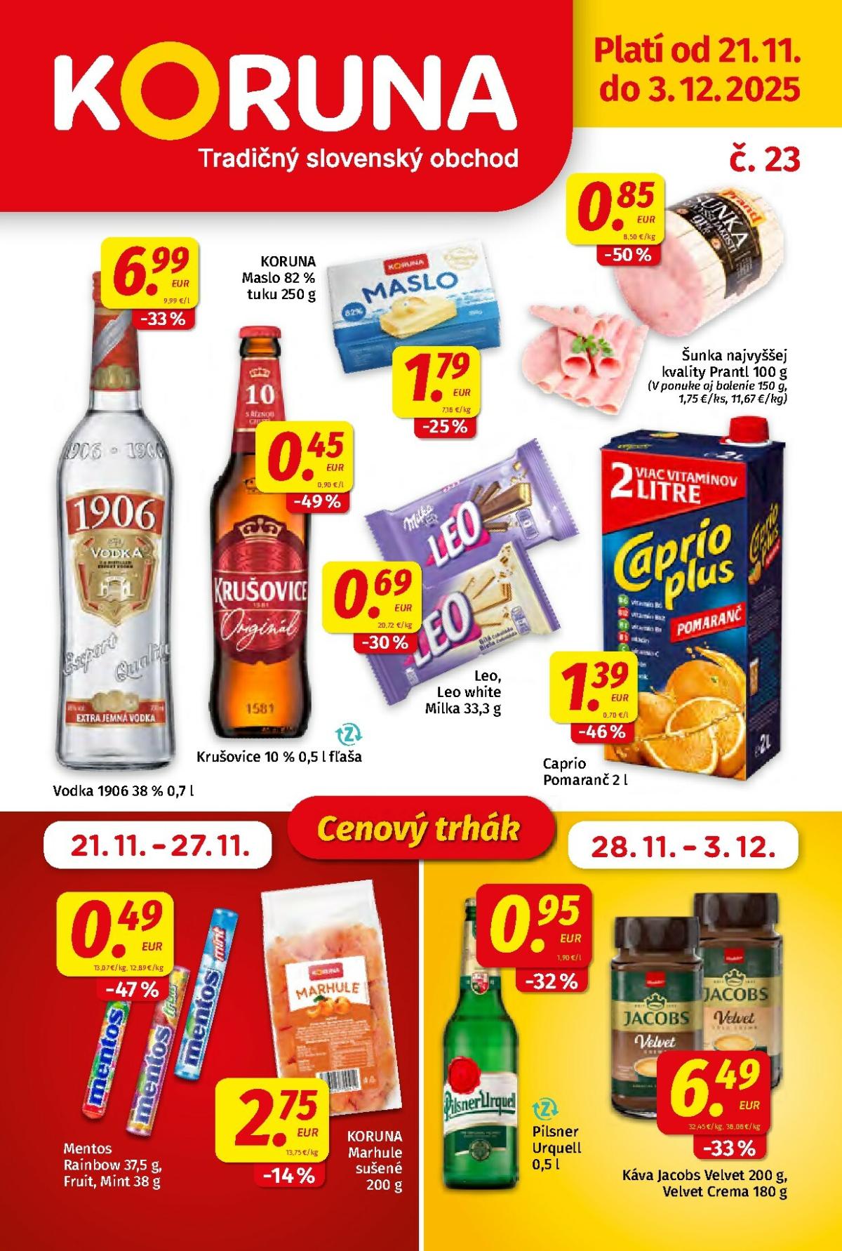 Leták Koruna platný od 21.11. do 03.12.
