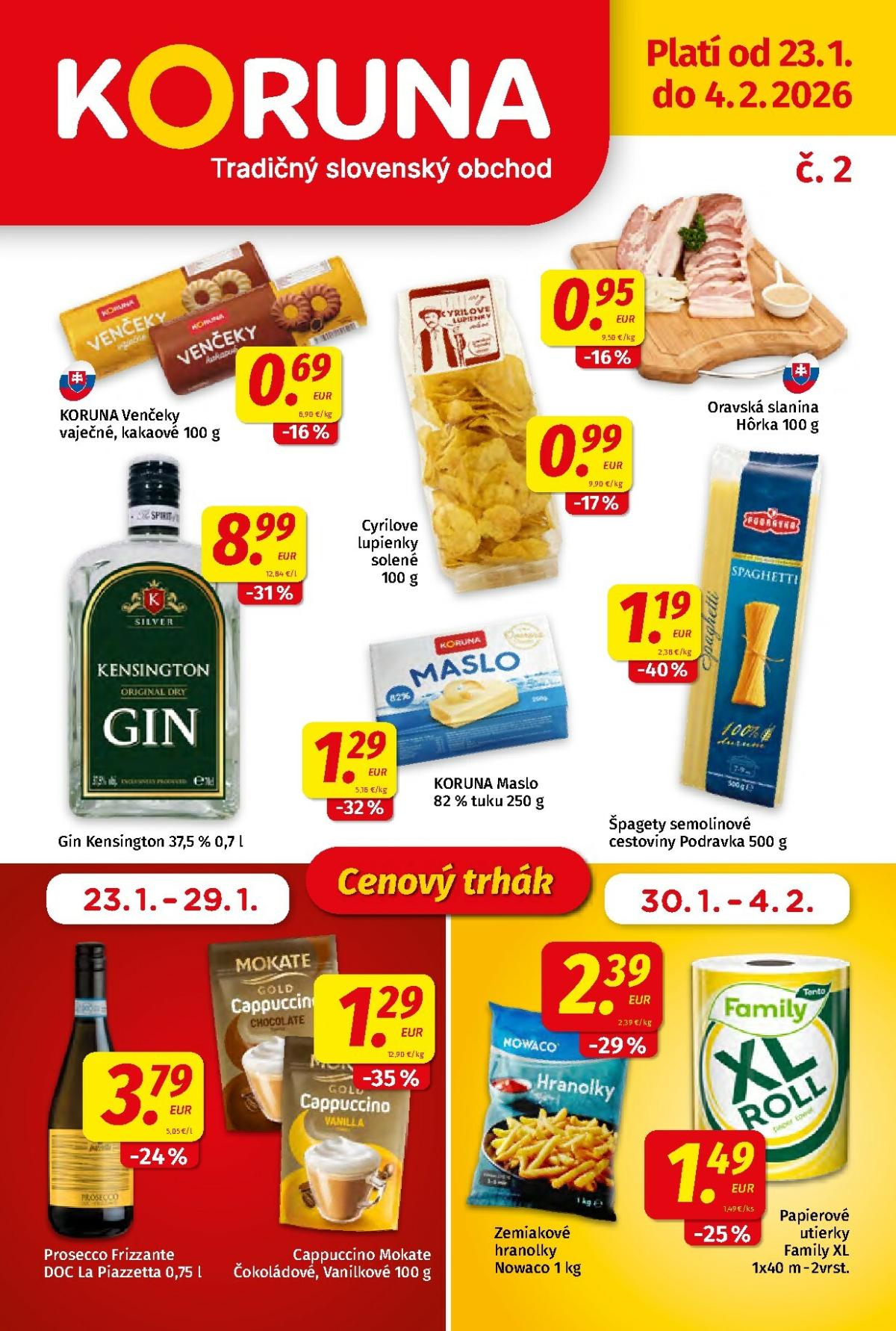 Leták Koruna platný od 23.01. do 04.02.