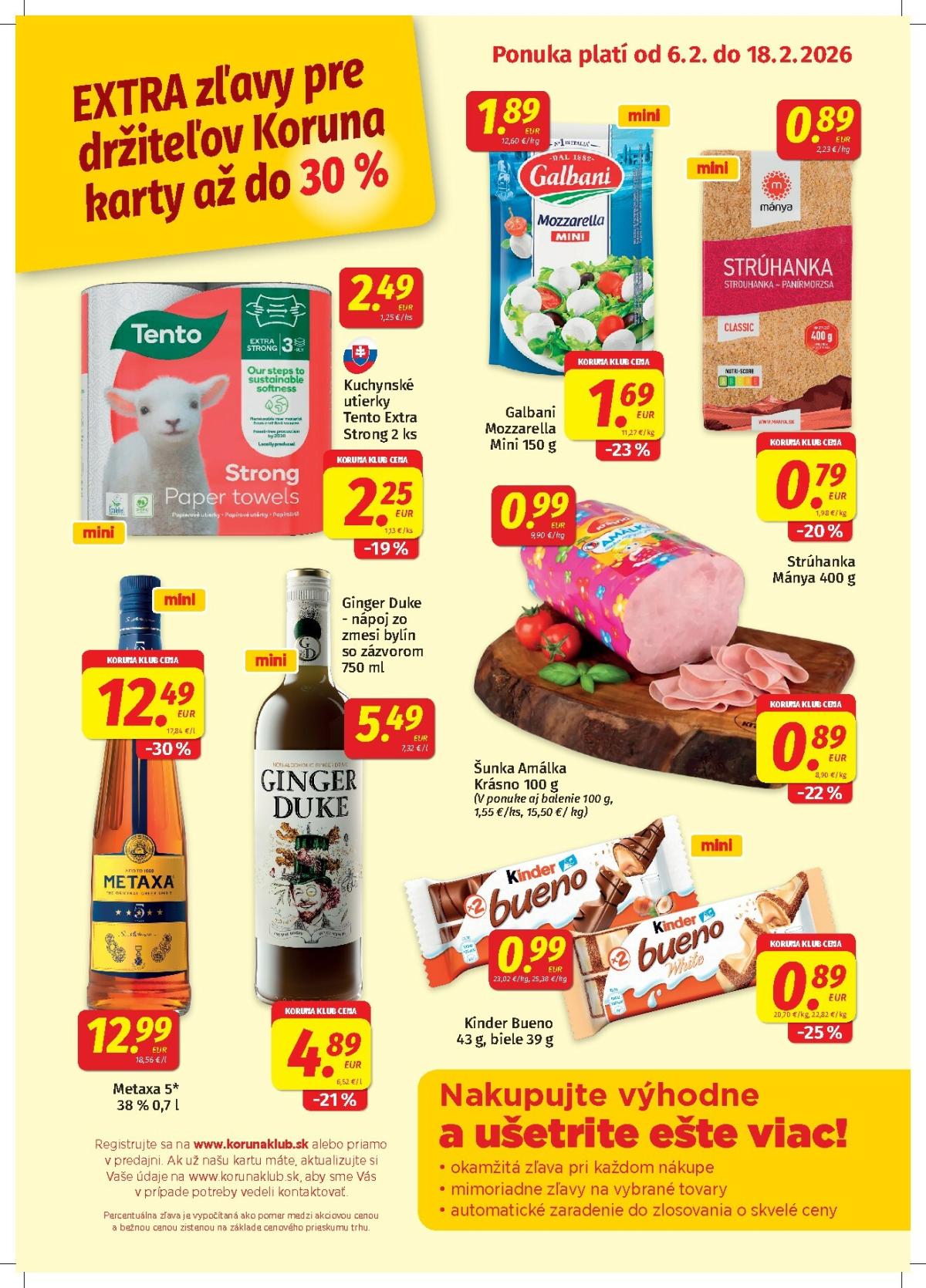 Leták Koruna - Klub platný od 06.02.2026 do 18.02.2026
