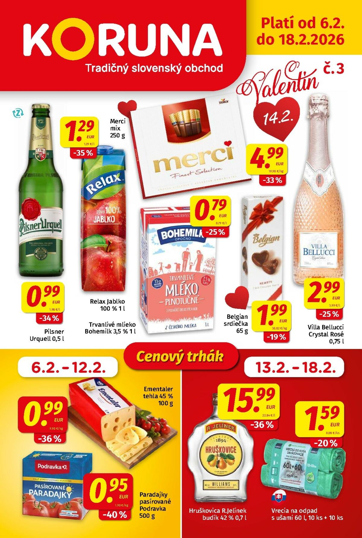 Leták Koruna platný od 06.02.2026 do 18.02.2026