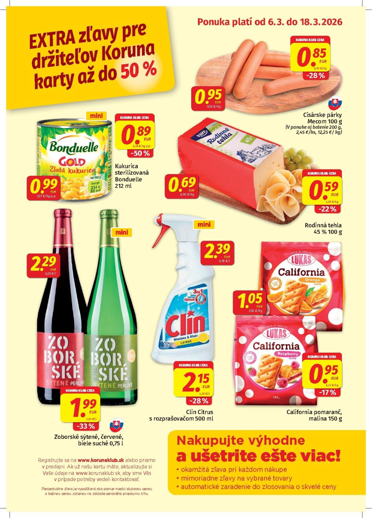 Leták Koruna - Klub platný od 06.03.2026 do 18.03.2026