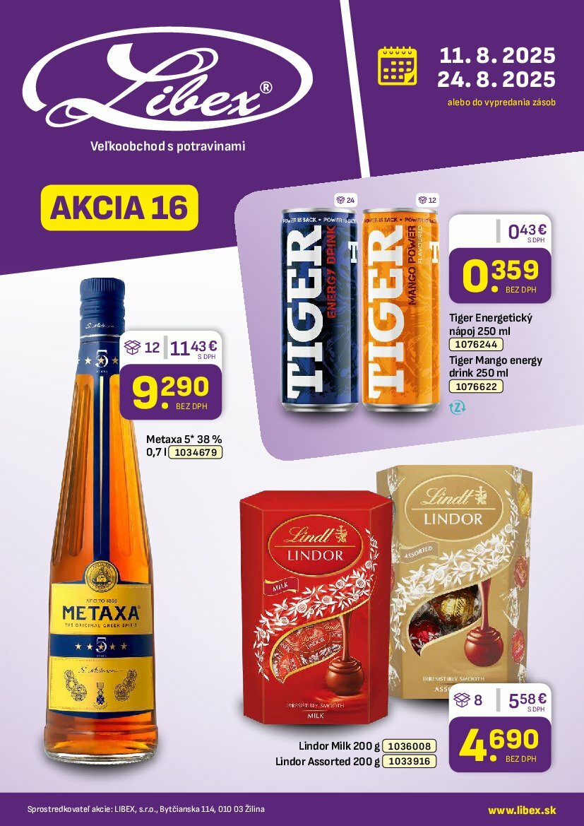 Leták Libex platný od 11.08. do 24.08.
