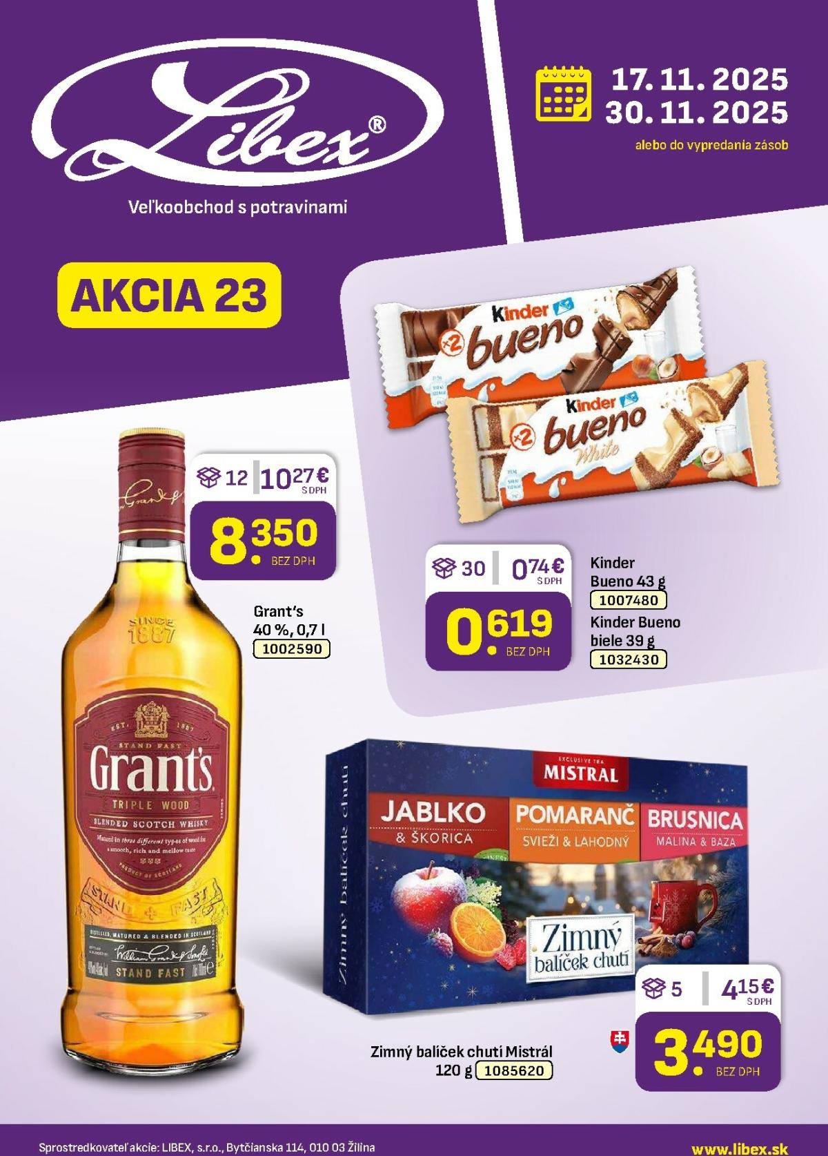 Leták Libex platný od 17.11. do 30.11.