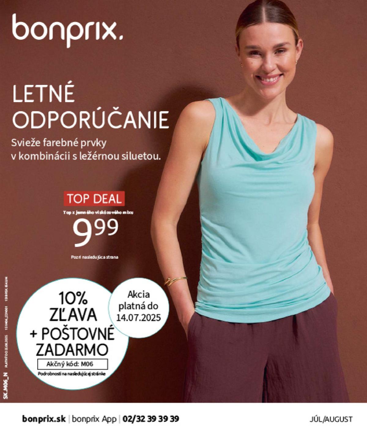Leták Bonprix - Letné odporúčanie platný od 16.07. do 25.08.