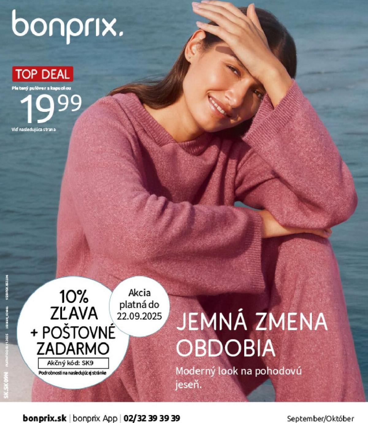 Leták Bonprix - Jemná zmena obdobia platný od 23.09. do 03.11.