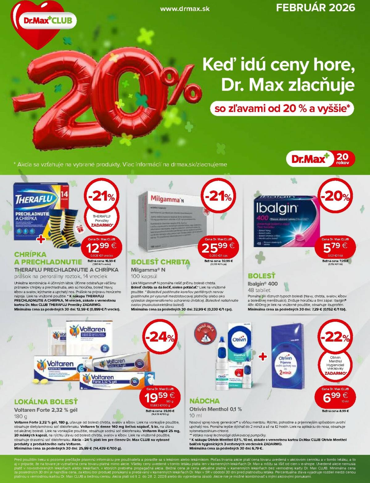 Leták Dr. Max platný od 01.02.2026 do 28.02.2026