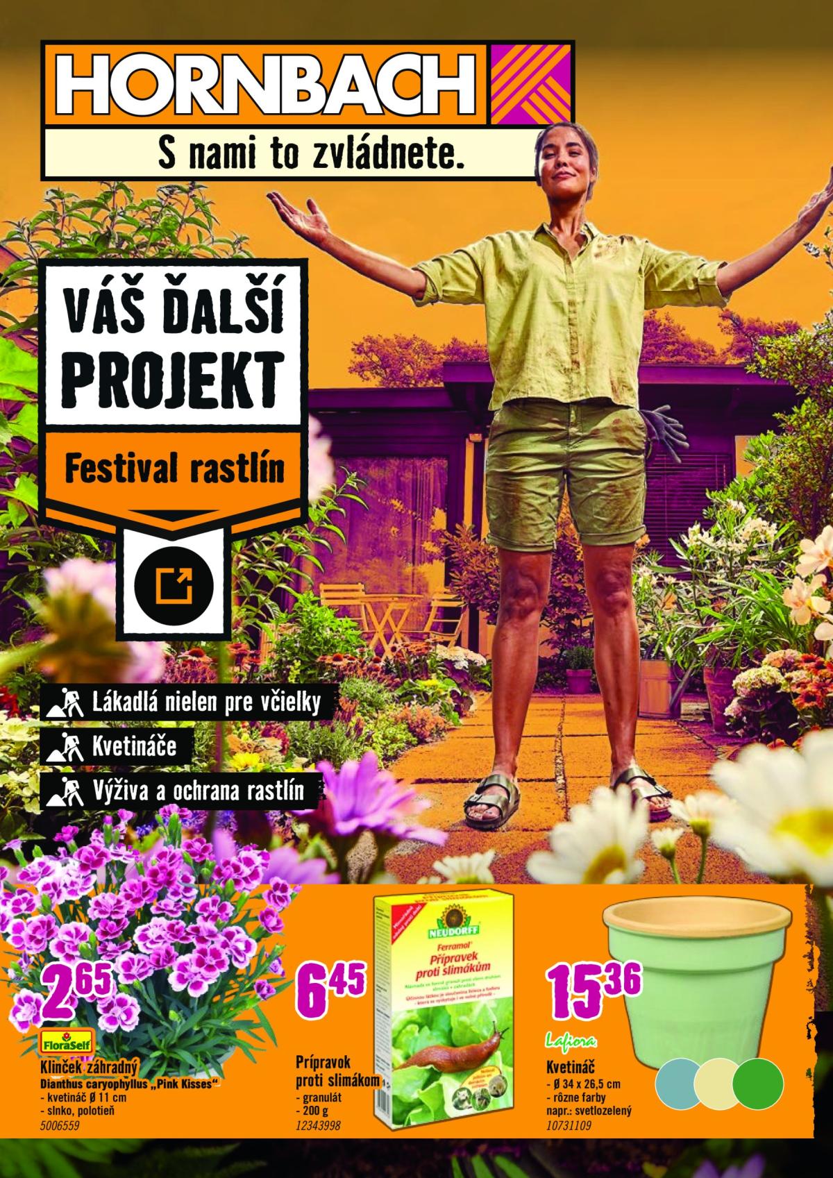 Leták HORNBACH - Okrasné rastliny platný od 11.06. do 25.06.