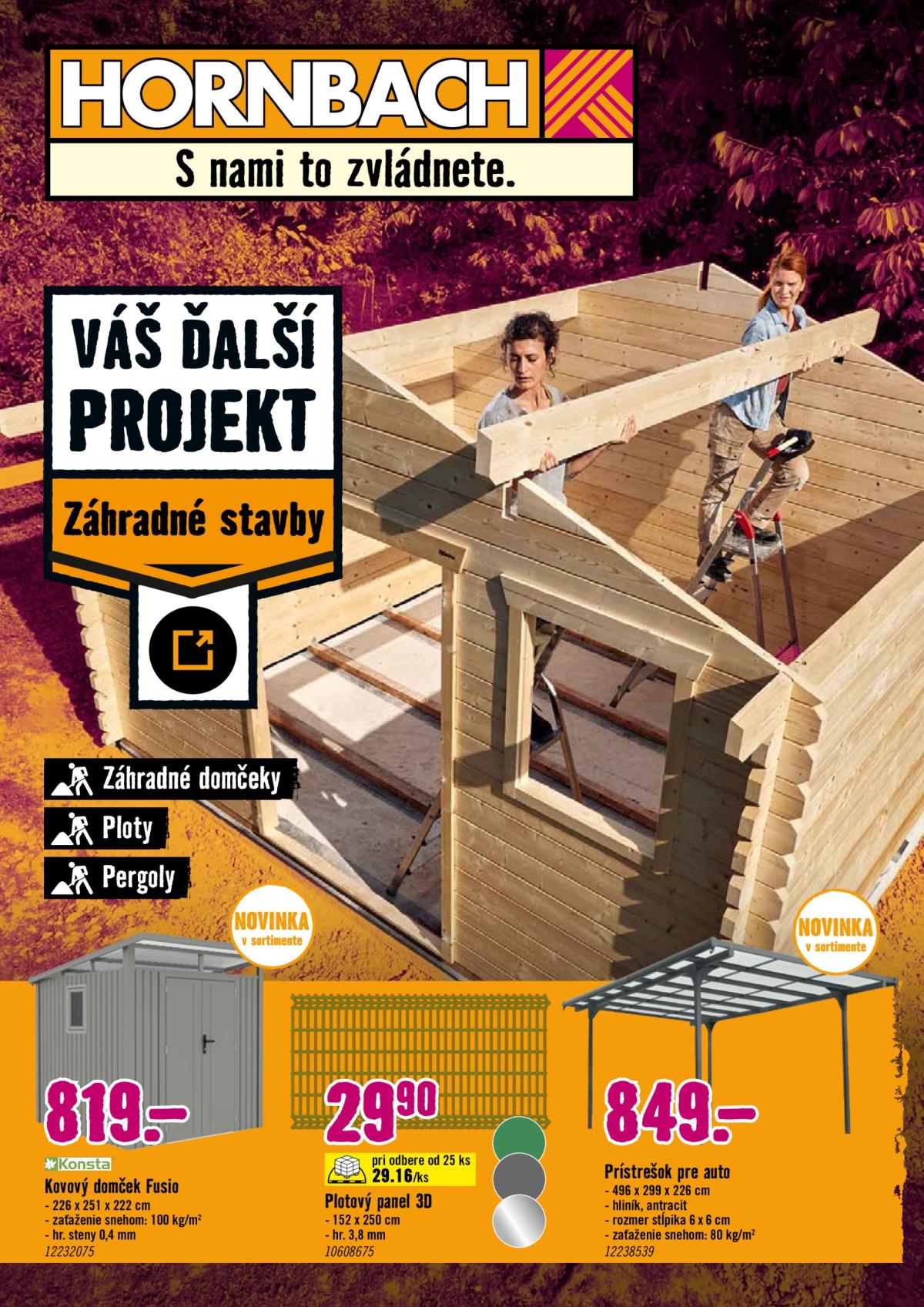 Leták HORNBACH - Záhradné stavby platný od 28.05. do 11.06.