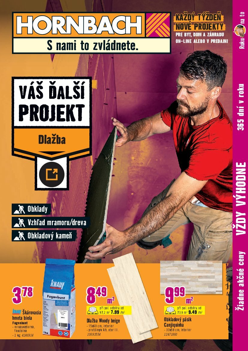 Leták HORNBACH - Dlažba platný od 13.08. do 27.08.