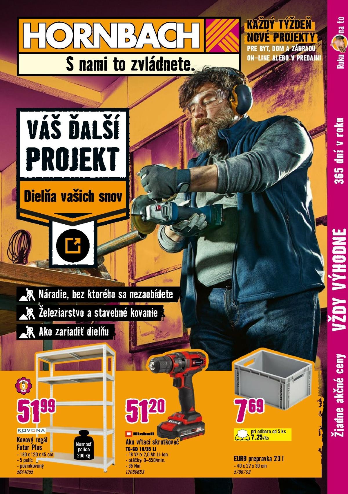 Leták HORNBACH - Dielňa vašich snov platný od 08.10. do 22.10.