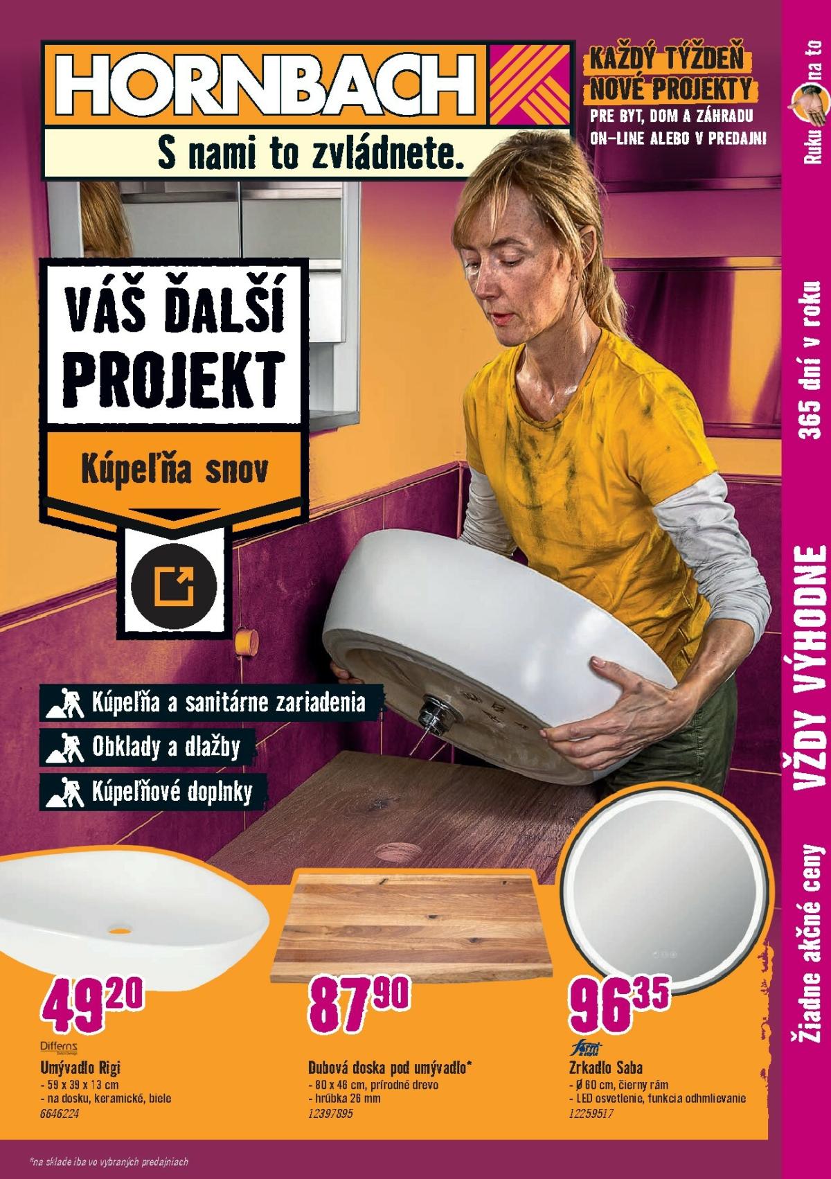 Leták HORNBACH - Kúpeľňa snov platný od 15.10. do 29.10.