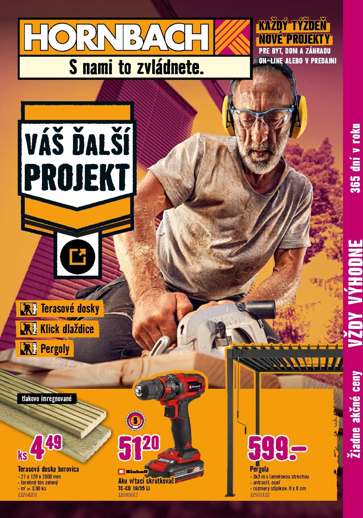 Leták HORNBACH - Terasa platný od 11.03.2026 do 25.03.2026