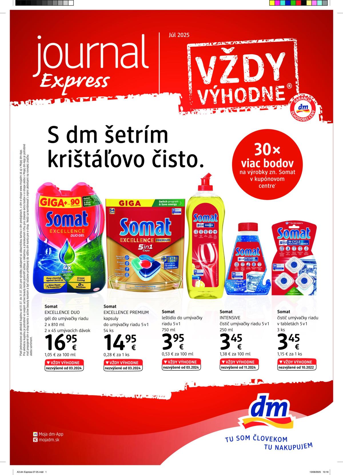 Leták dm drogerie - Journal express platný od 15.07. do 31.07.