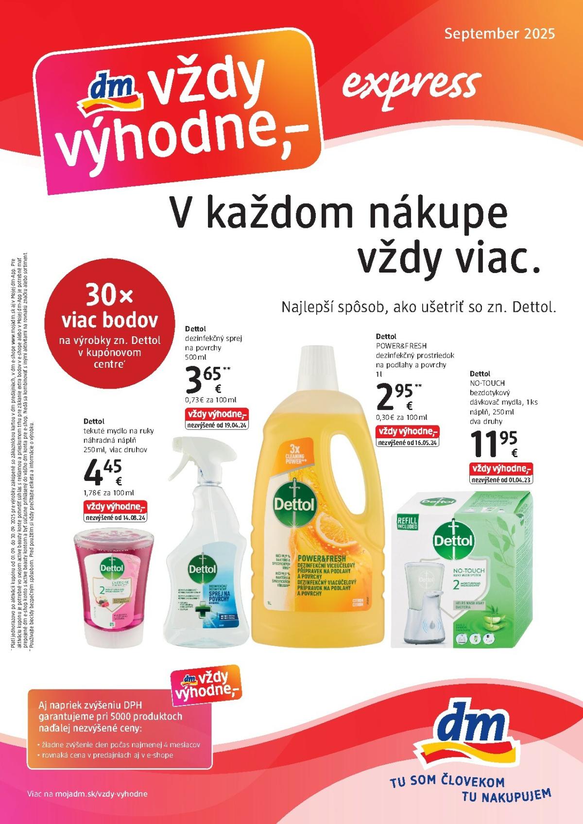 Leták dm drogerie - Express platný od 01.09. do 30.09.