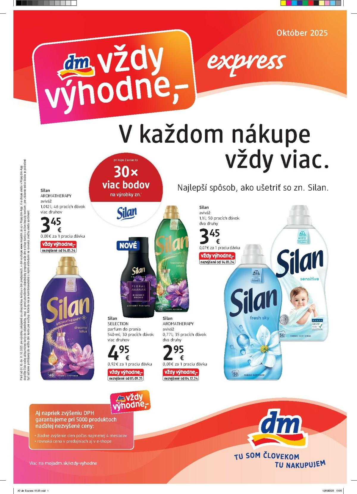 Leták dm drogerie - Express platný od 01.10. do 31.10.