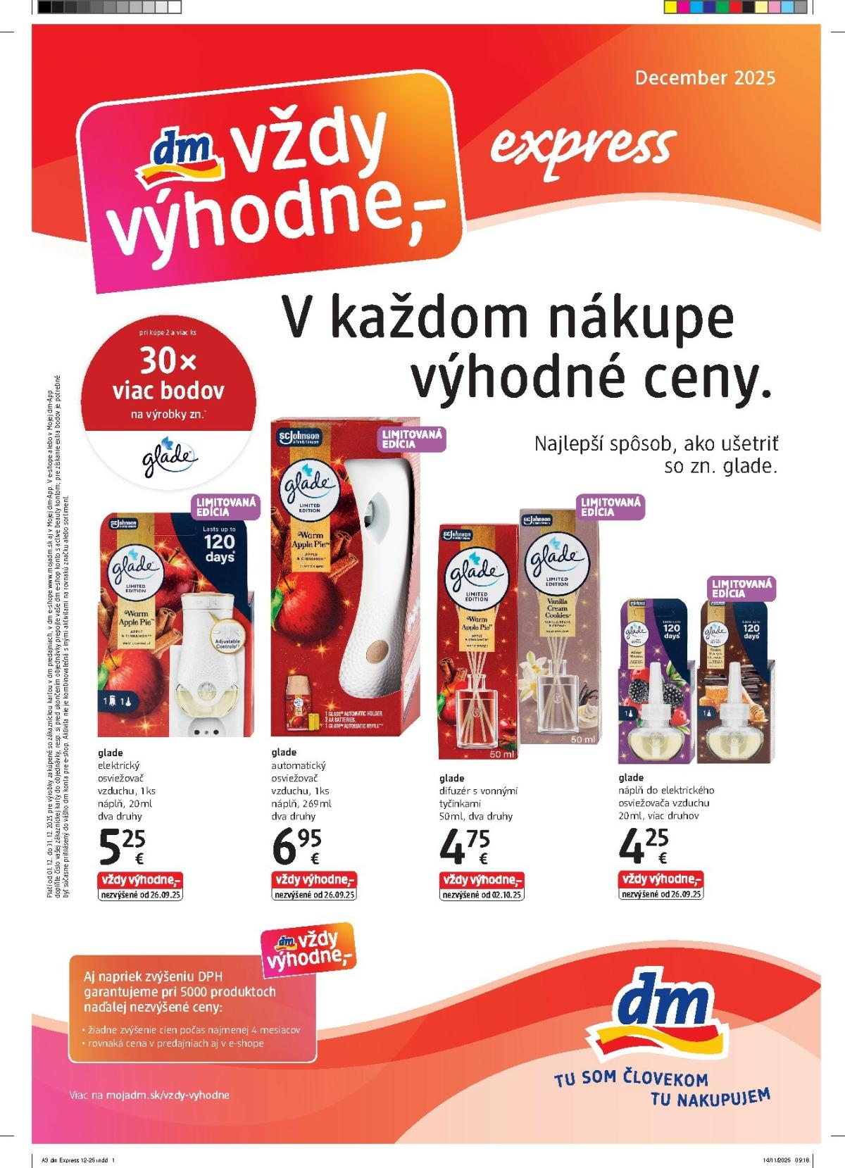 Leták dm drogerie - Express platný od 01.12. do 31.12.