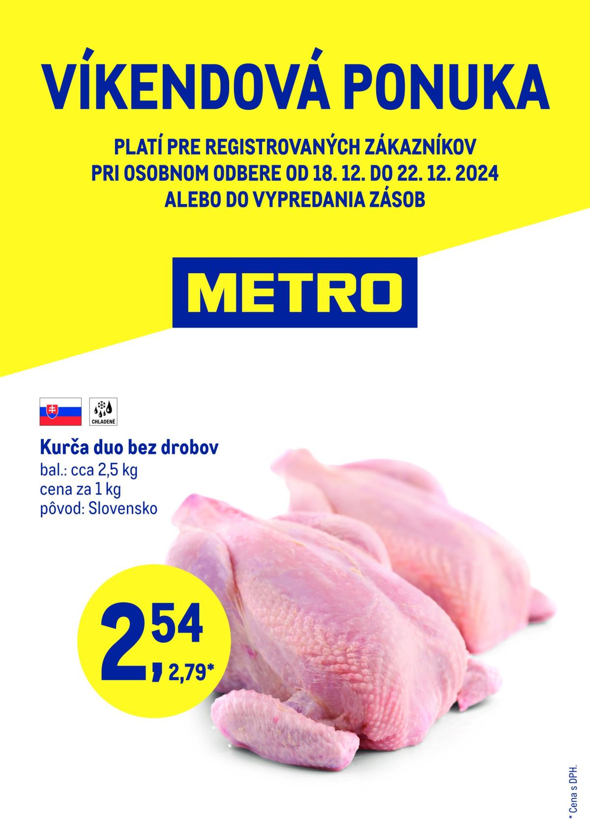 Metro - Víkendová ponuka leták platný od 18.12. - 22.12.