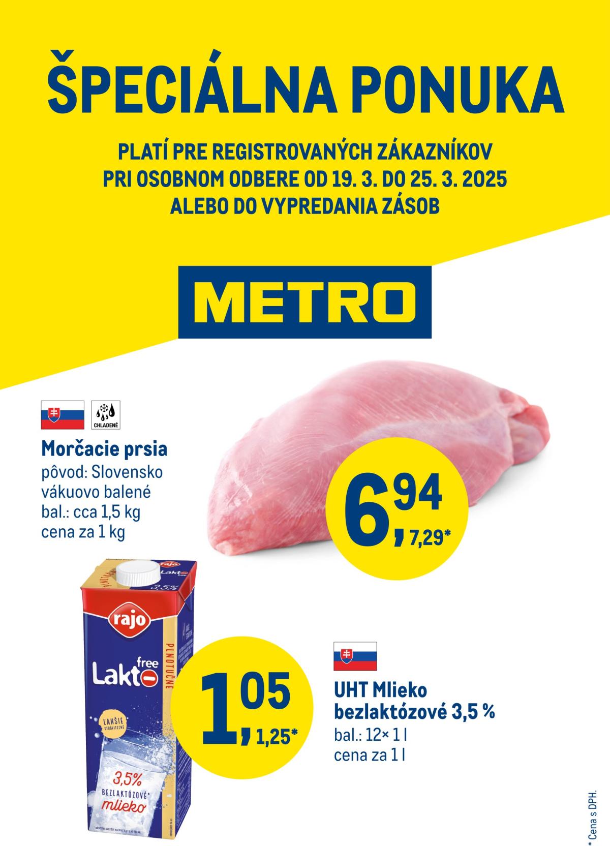 Metro - Špeciálna ponuka leták platný od 19.03. - 25.03.