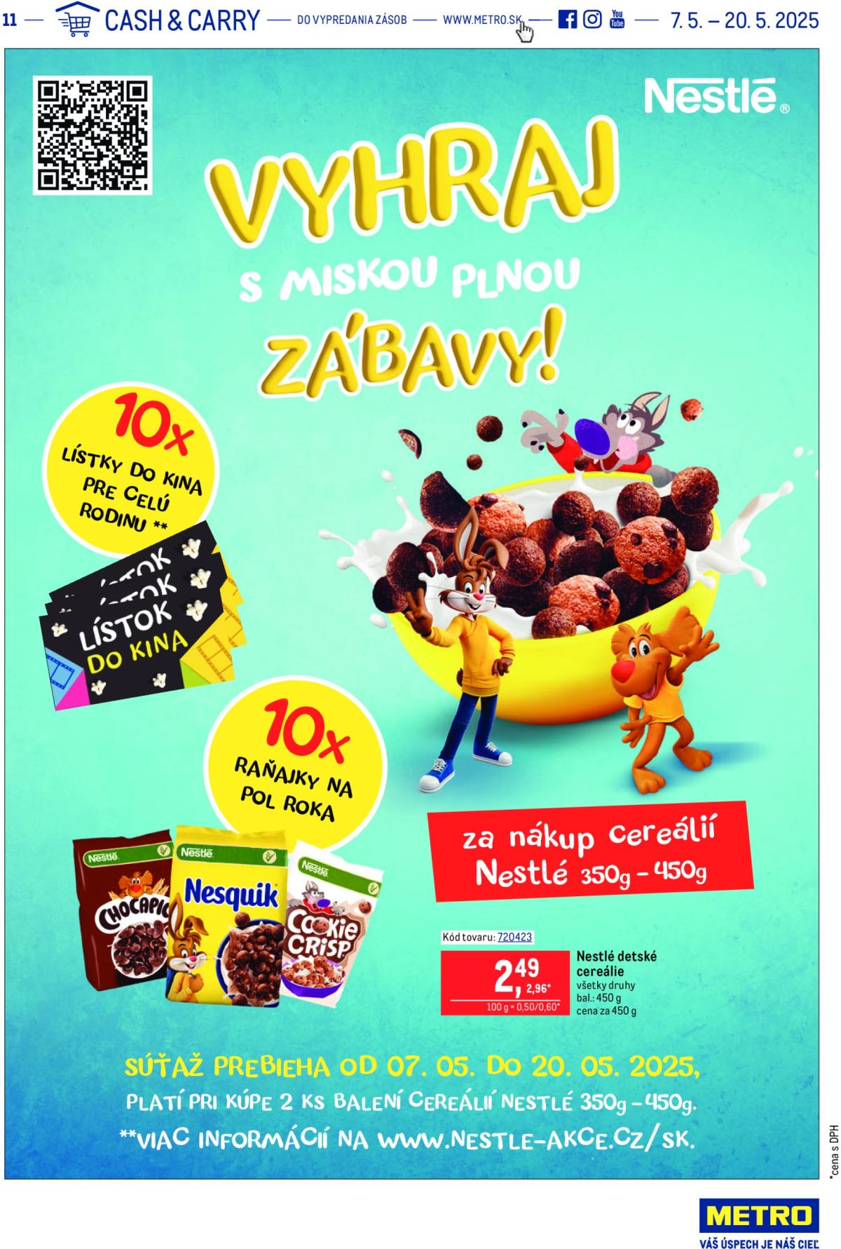 Metro - Vyhraj s miskou plnou zábavy! leták platný od 07.05. - 20.05.