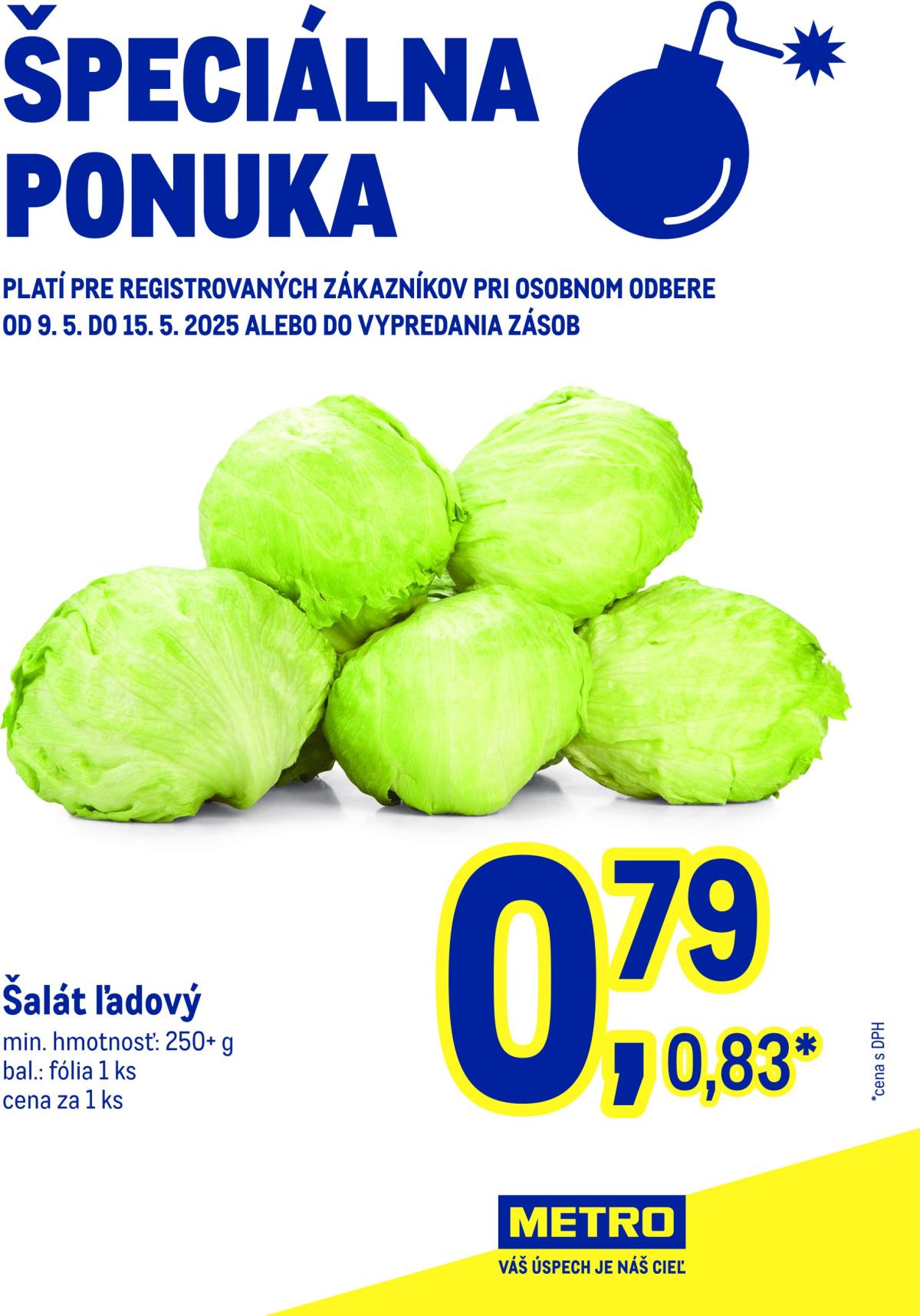 Metro - Špeciálna ponuka - Šalát leták platný od 09.05. - 15.05.