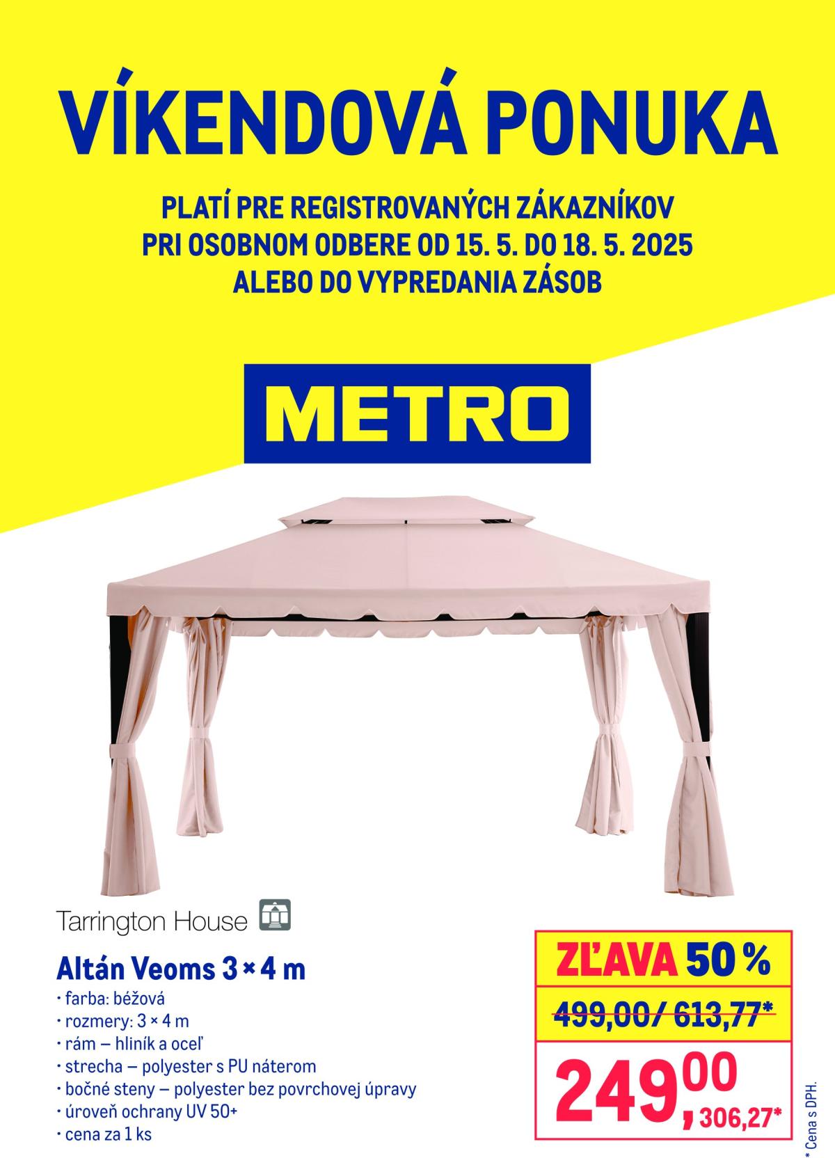 Metro - Víkendová ponuka leták platný od 15.05. - 18.05.