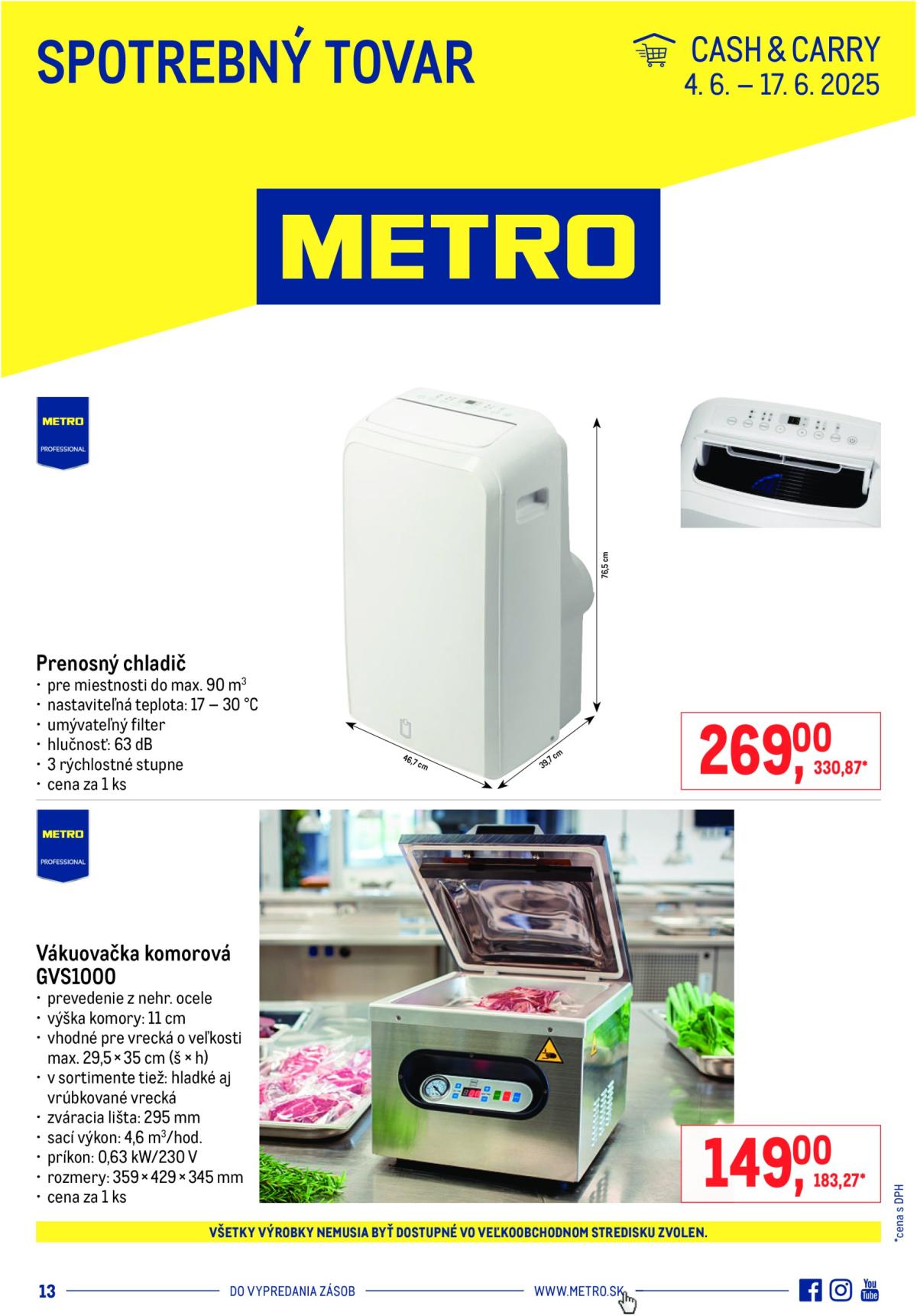 Leták Metro - Spotrebný tovar platný od 04.06. - 17.06.