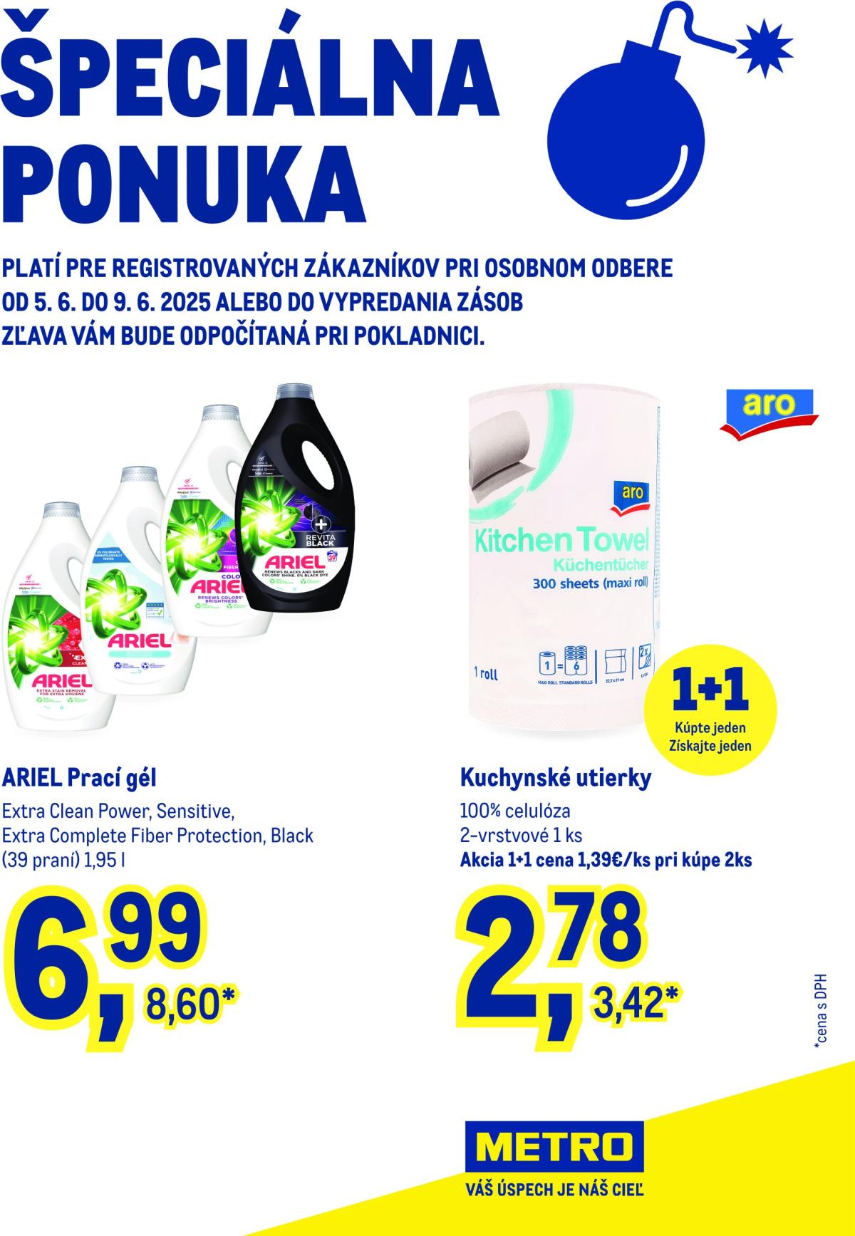 Leták Metro - Špeciálna ponuka platný od 05.06. do 09.06.