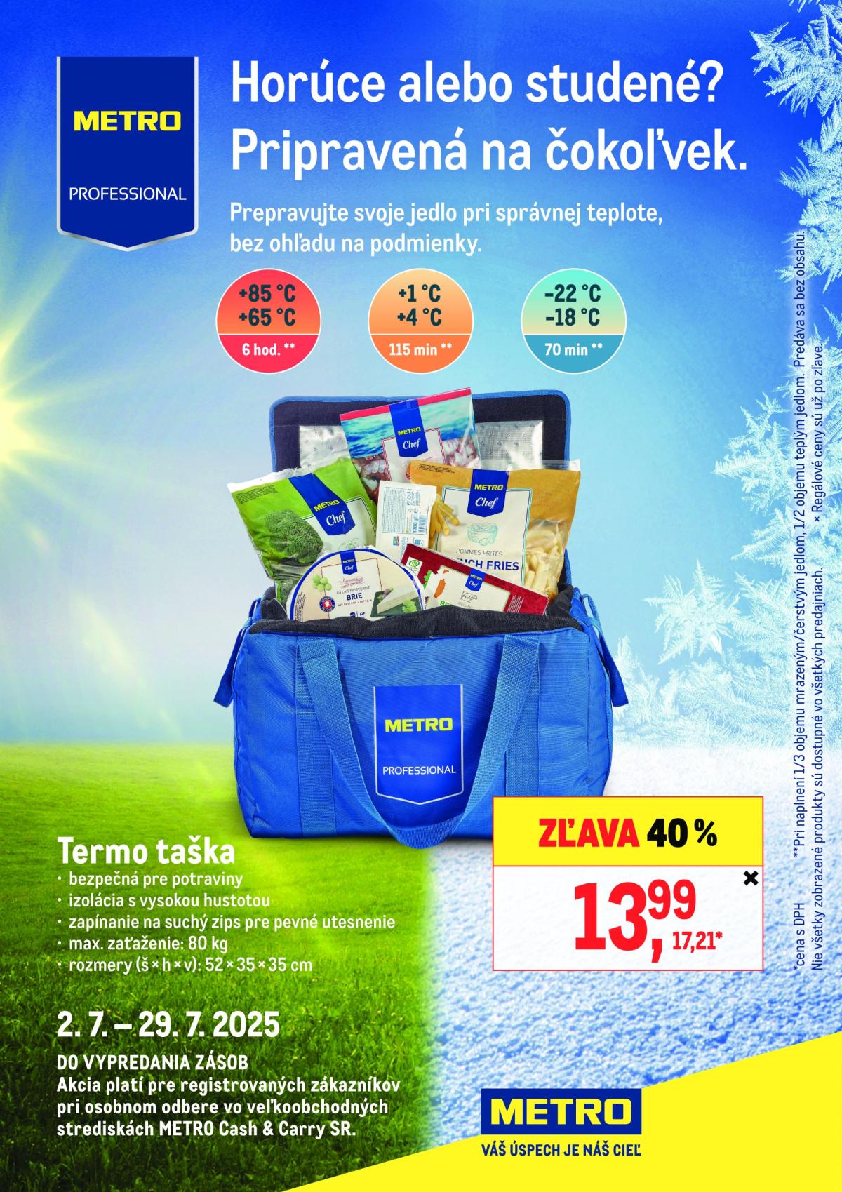 Leták Metro - Termotaška pre profesionálov platný od 02.07. do 29.07.