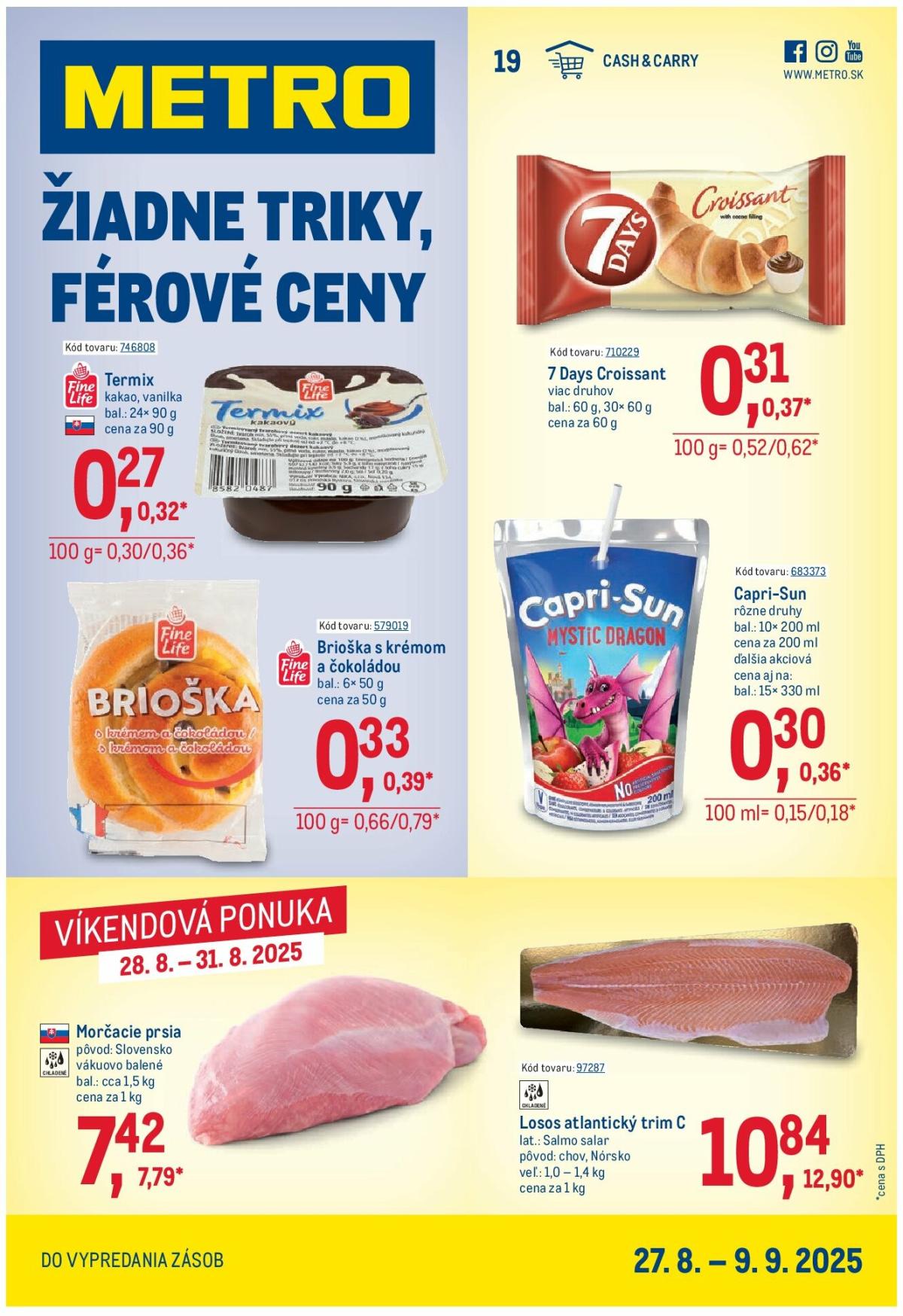 Leták Metro - Maloobchod platný od 27.08. do 09.09.