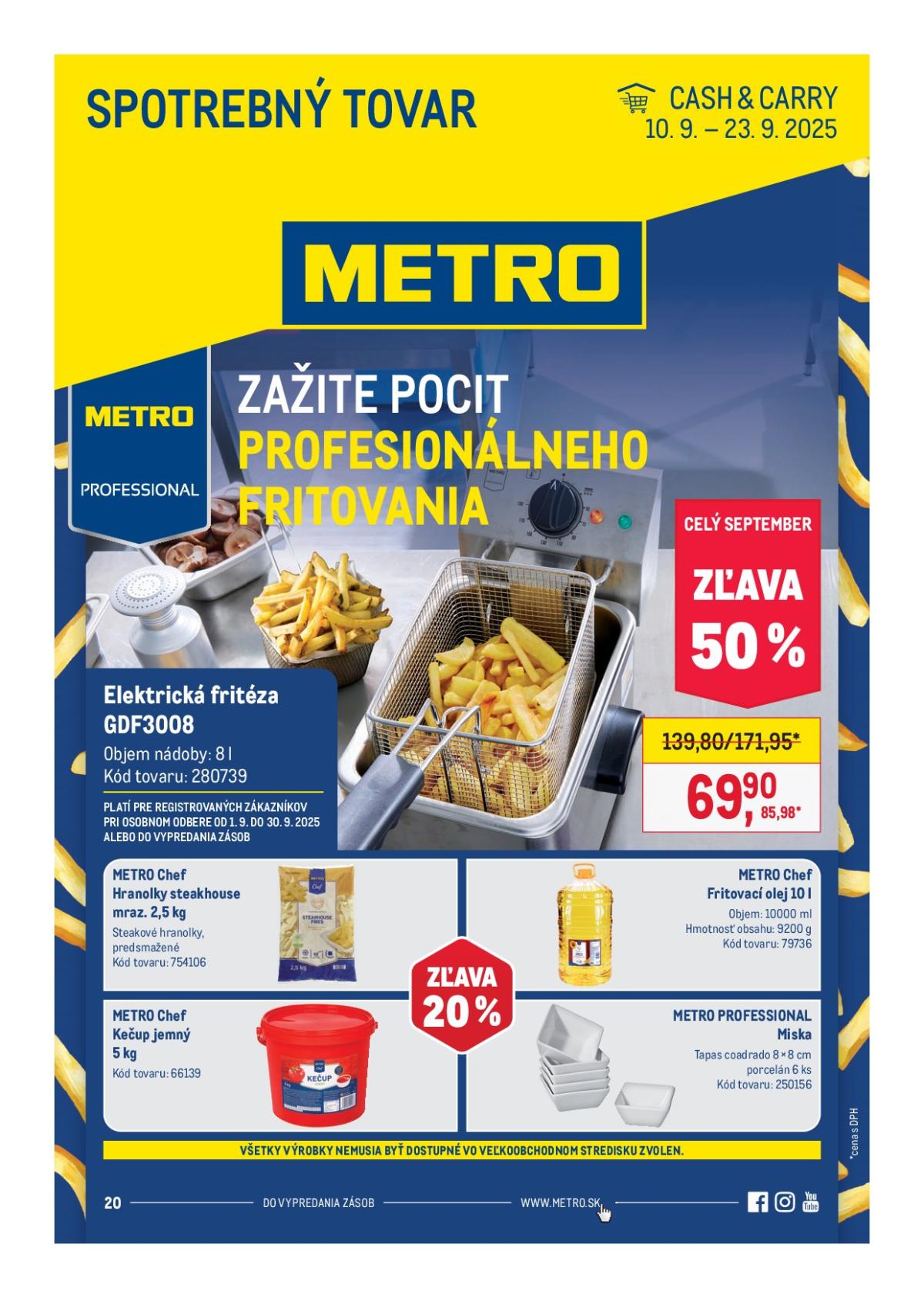 Leták Metro - Spotrebný tovar platný od 10.09. do 23.09.