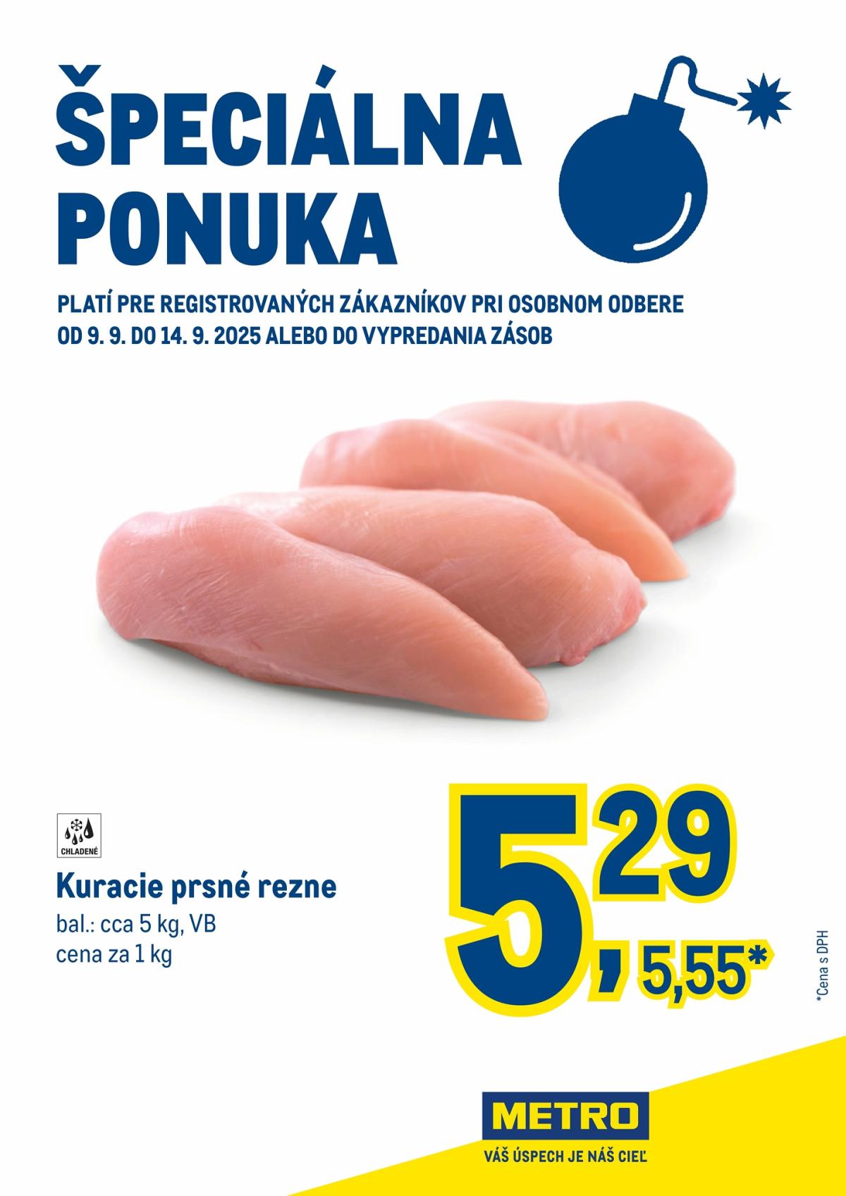 Leták Metro - Špeciálna ponuka platný od 09.09. do 14.09.
