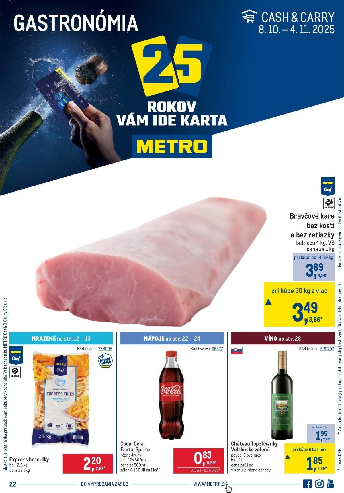 Leták Metro - Gastronómia platný od 08.10. do 04.11.