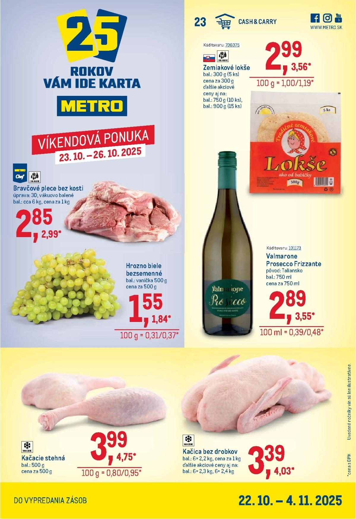 Leták Metro - Maloobchod platný od 22.10. do 04.11.