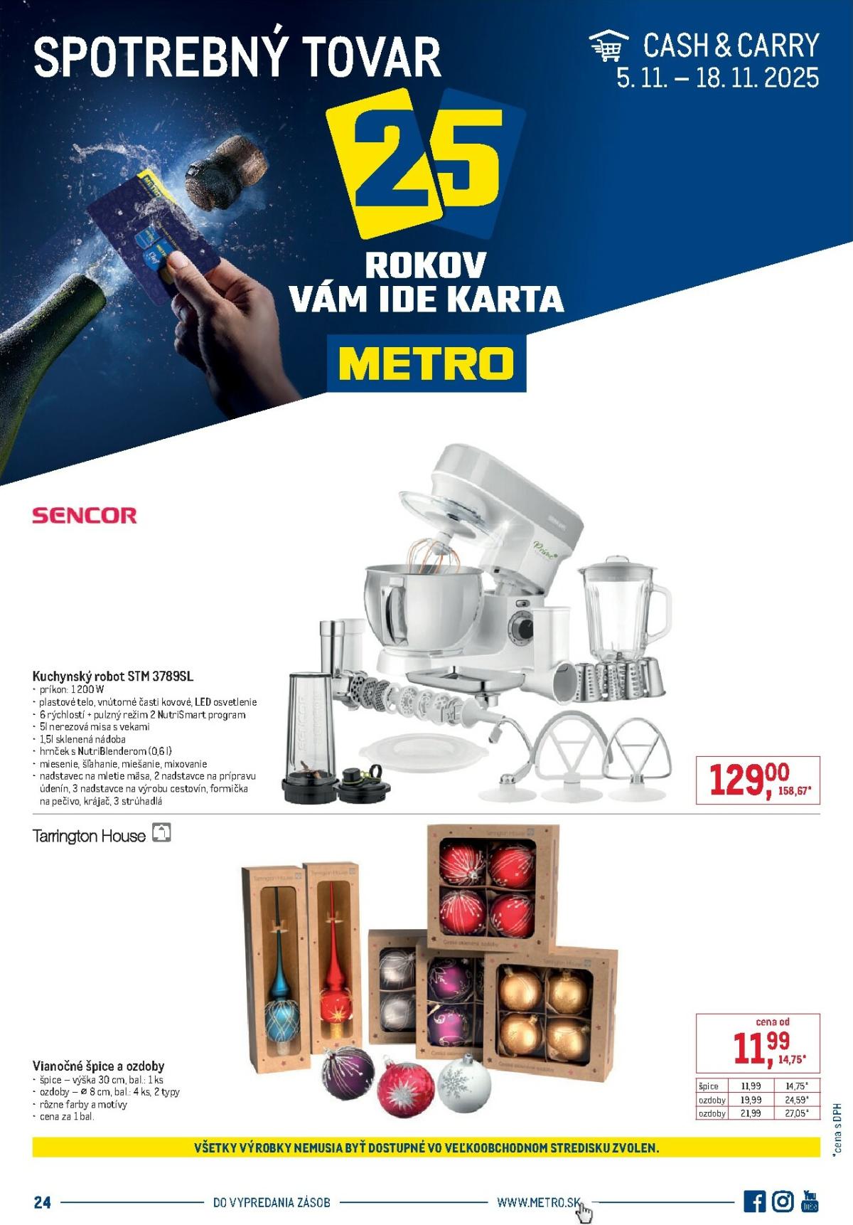 Leták Metro - Spotrebný tovar platný od 05.11. do 18.11.