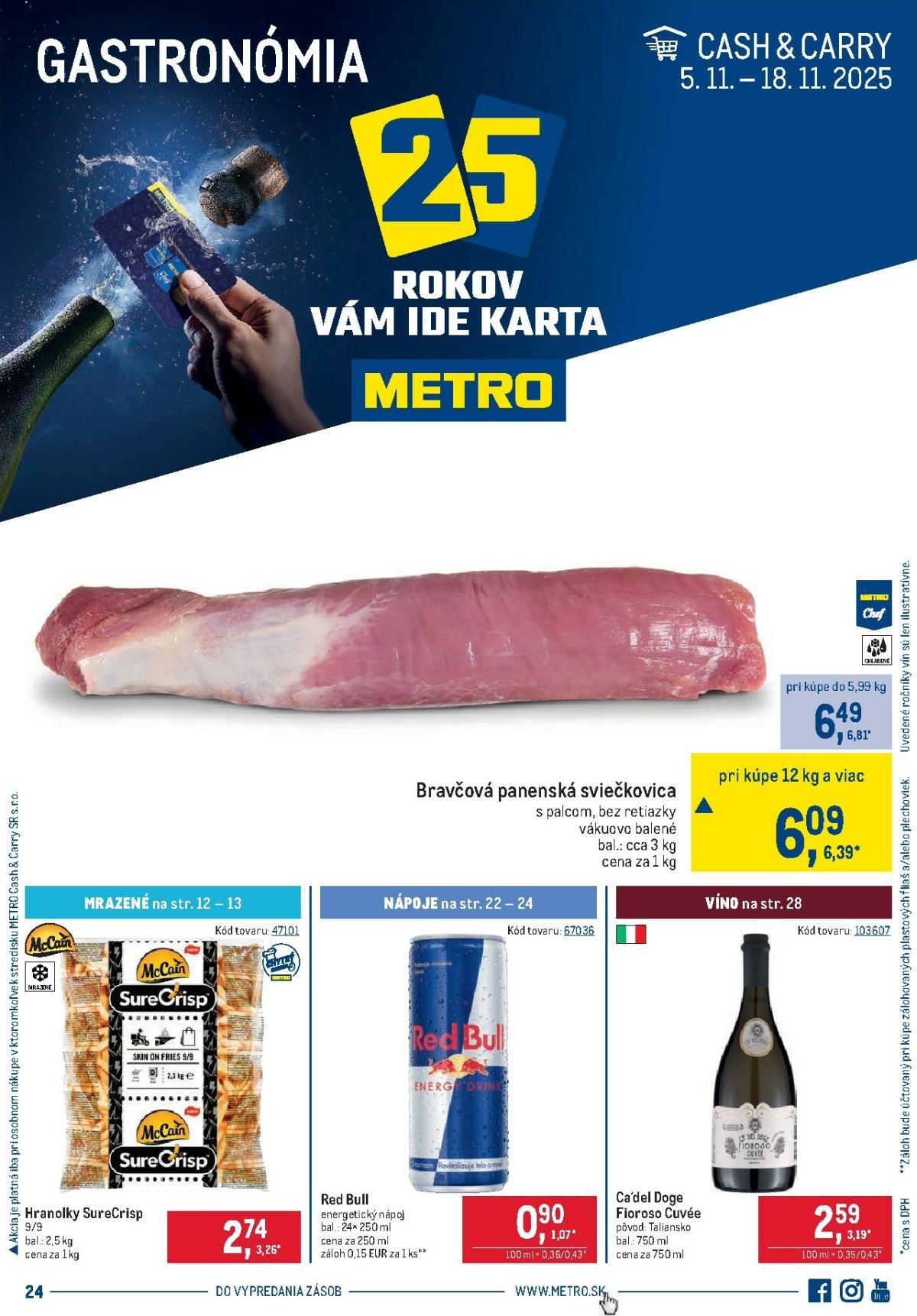 Leták Metro - Gastronómia platný od 05.11. do 18.11.