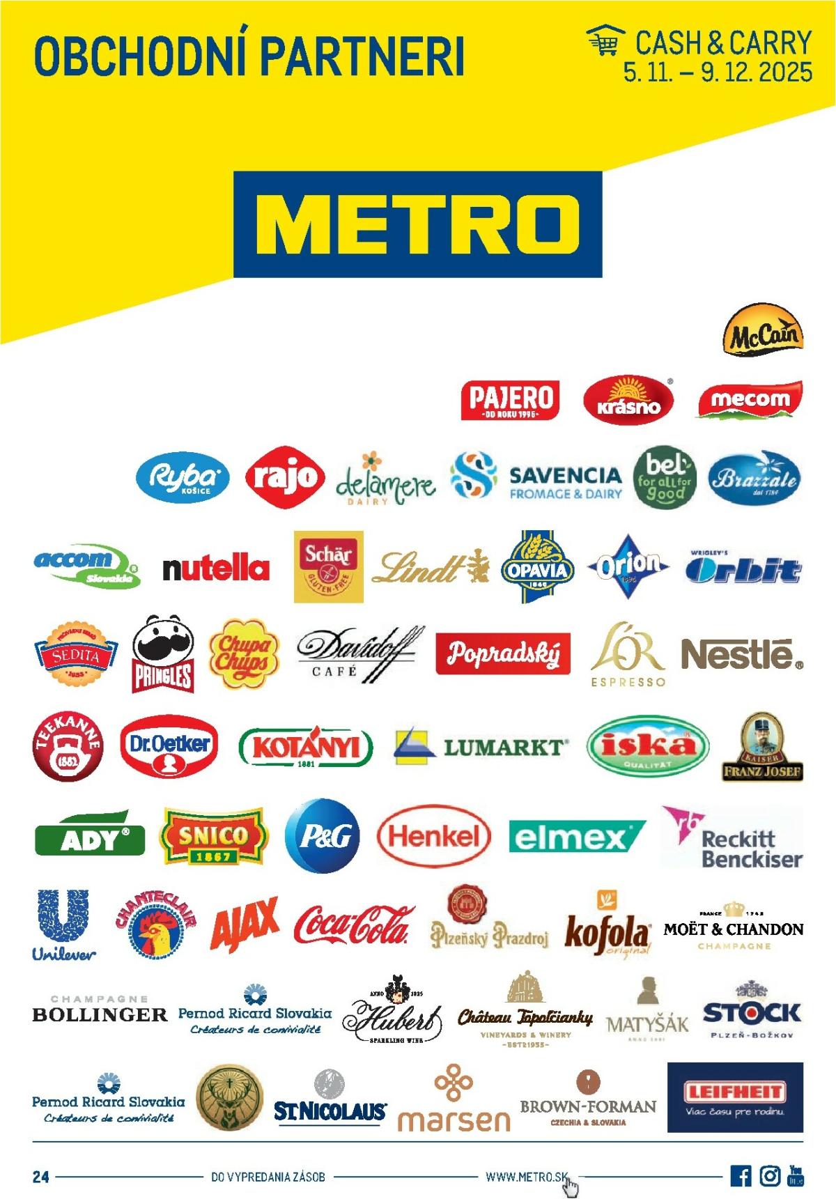 Leták Metro - Obchodní partneri platný od 05.11. do 09.12.