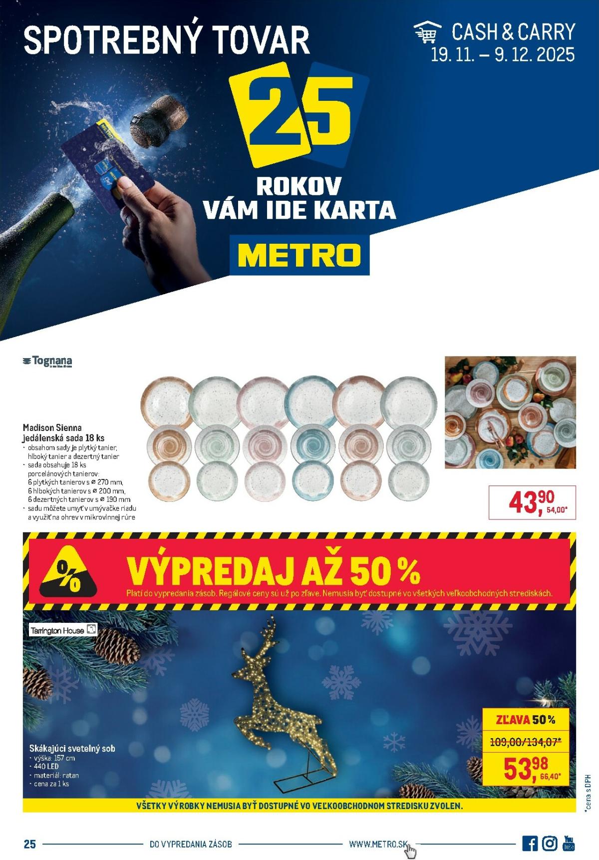 Leták Metro - Spotrebný tovar platný od 19.11. do 09.12.