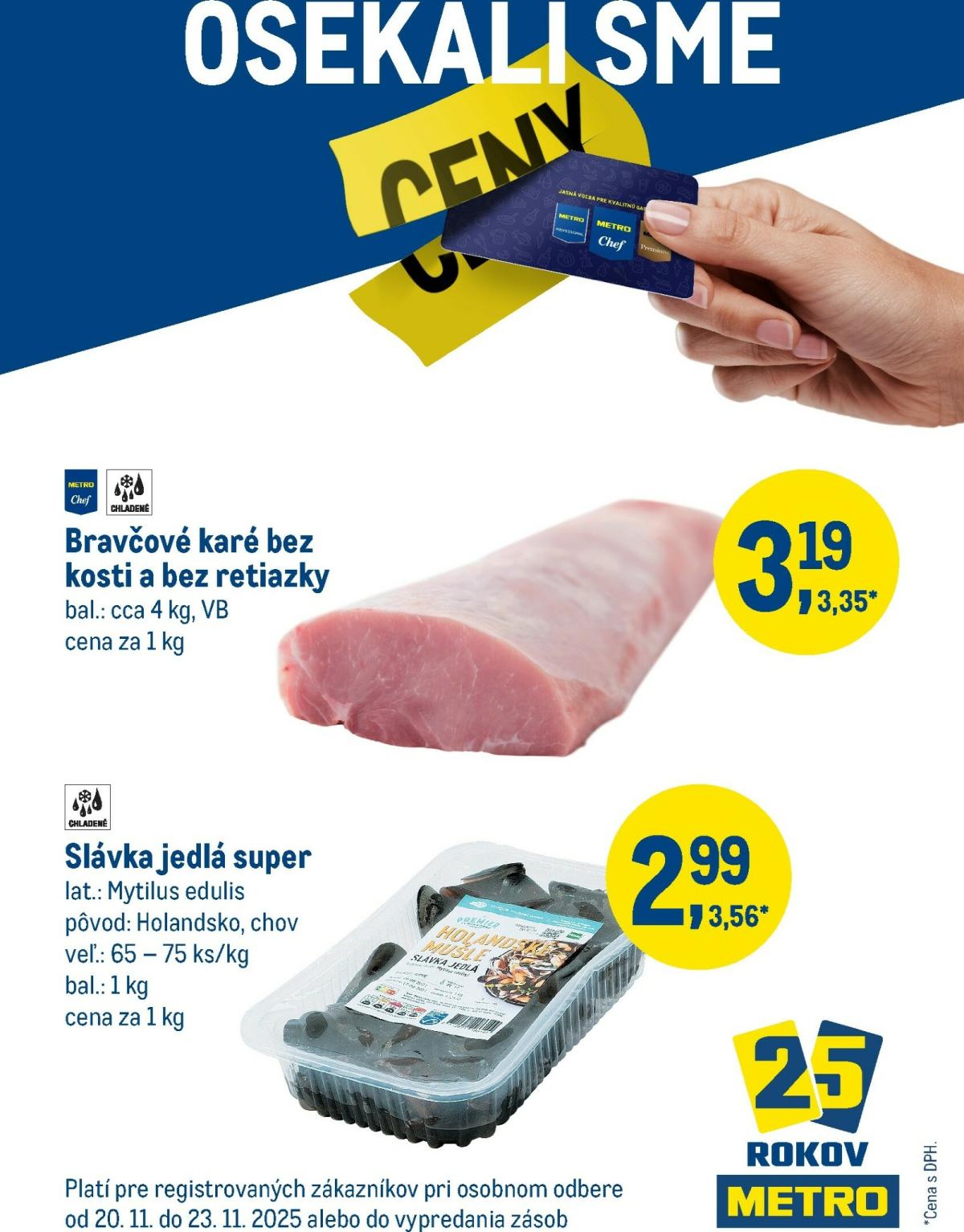 Leták Metro - Víkendová ponuka platný od 20.11. do 23.11.