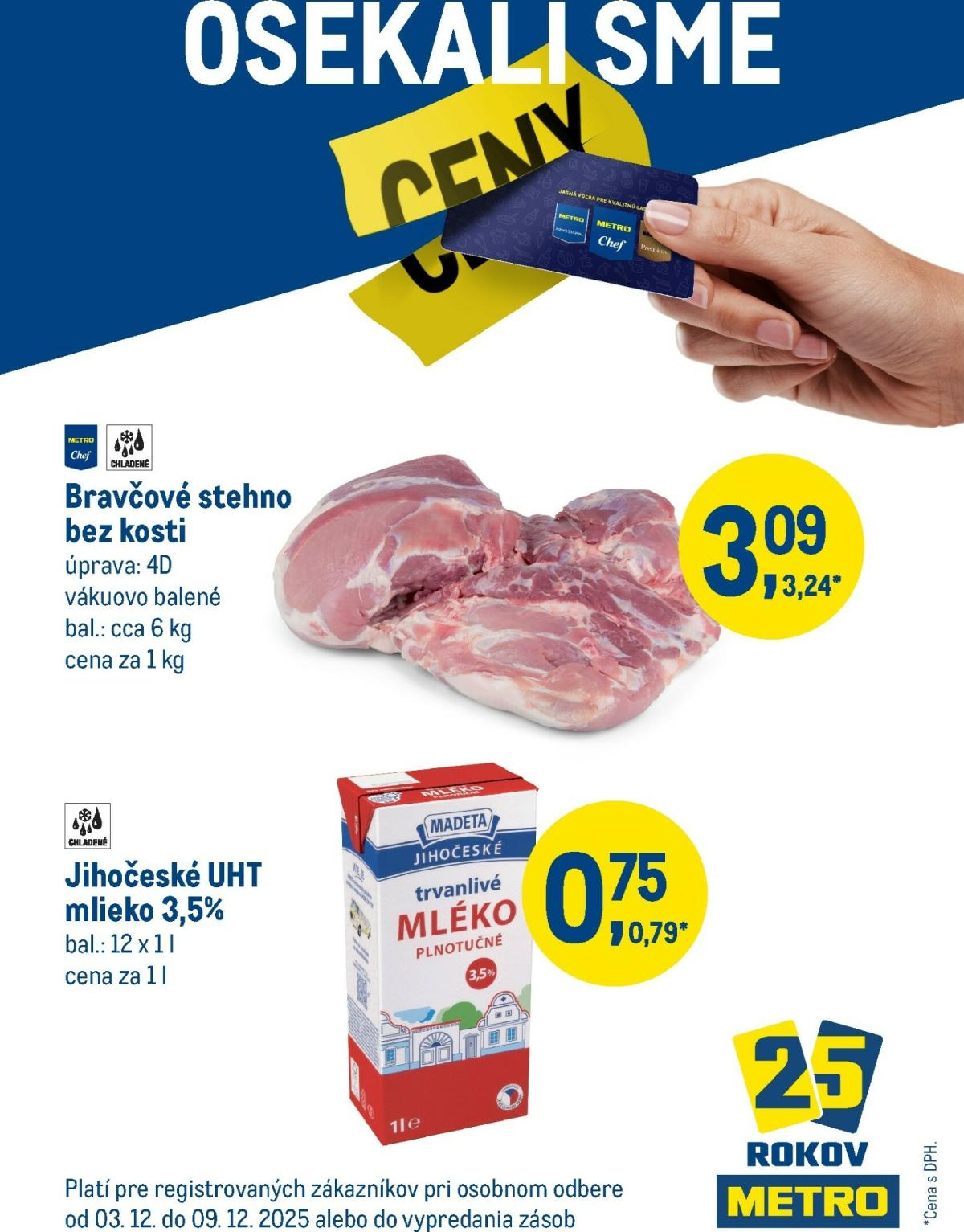 Leták Metro - Osekali sme ceny platný od 03.12. do 09.12.