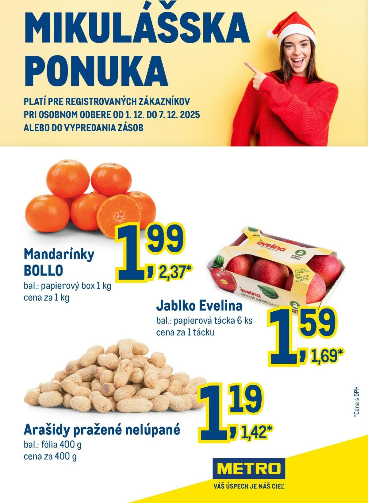 Leták Metro - Mikulášska ponuka platný od 01.12. do 07.12.