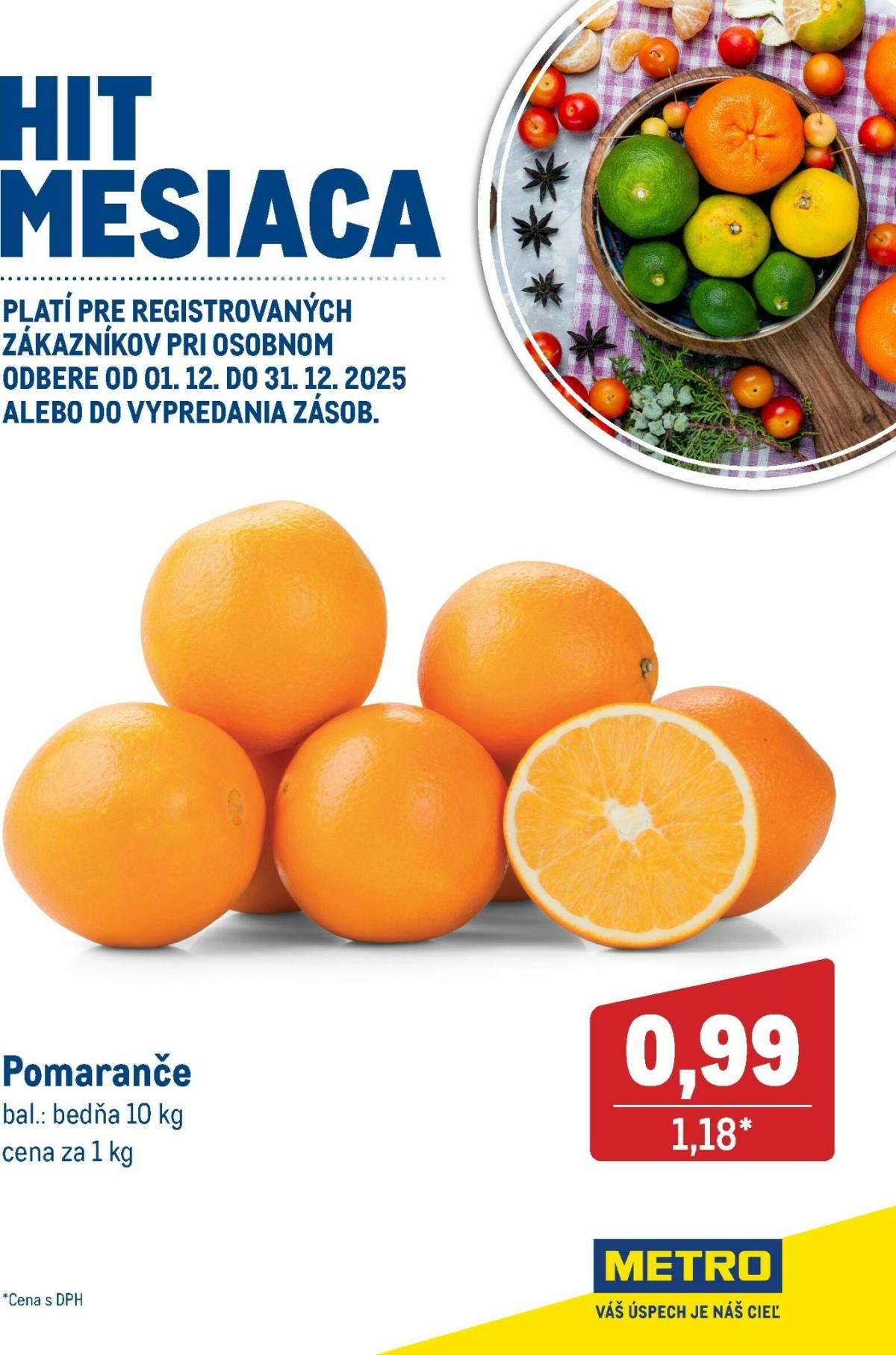 Leták Metro - Hit mesiaca platný od 01.12. do 31.12.