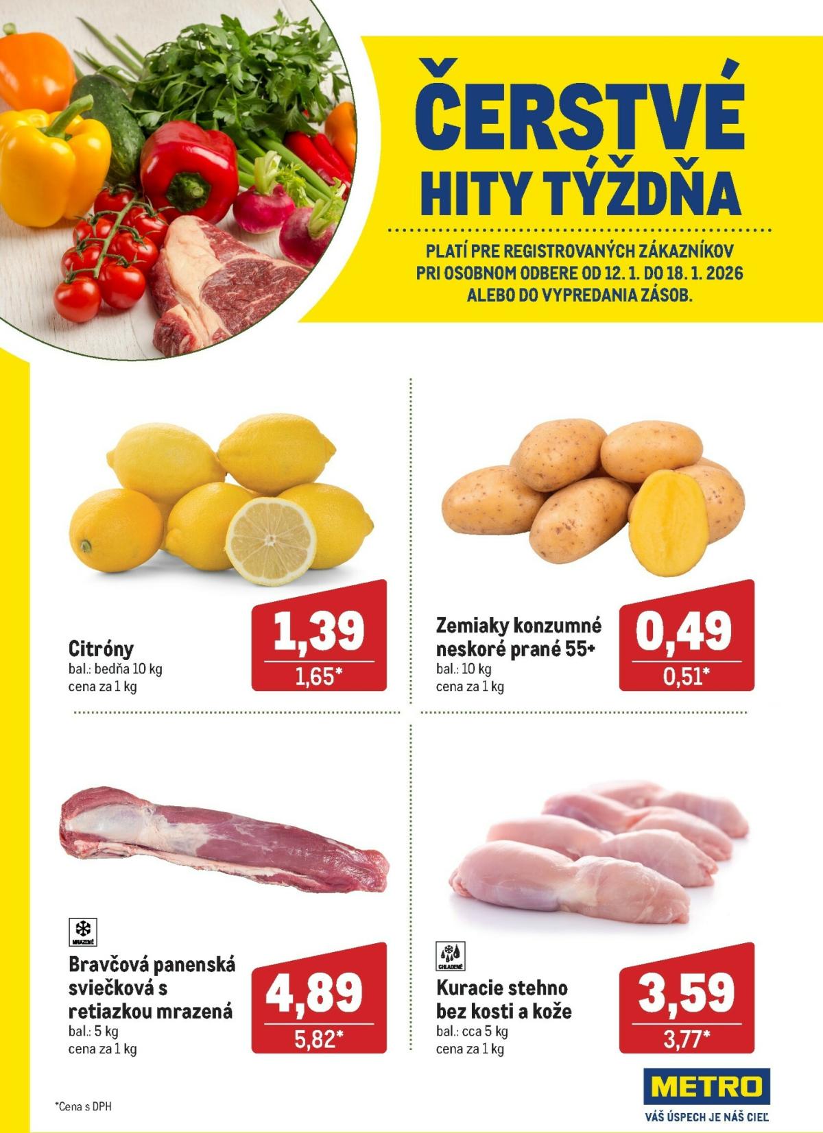 Leták Metro - Čerstvé hity týždňa platný od 12.01. do 18.01.