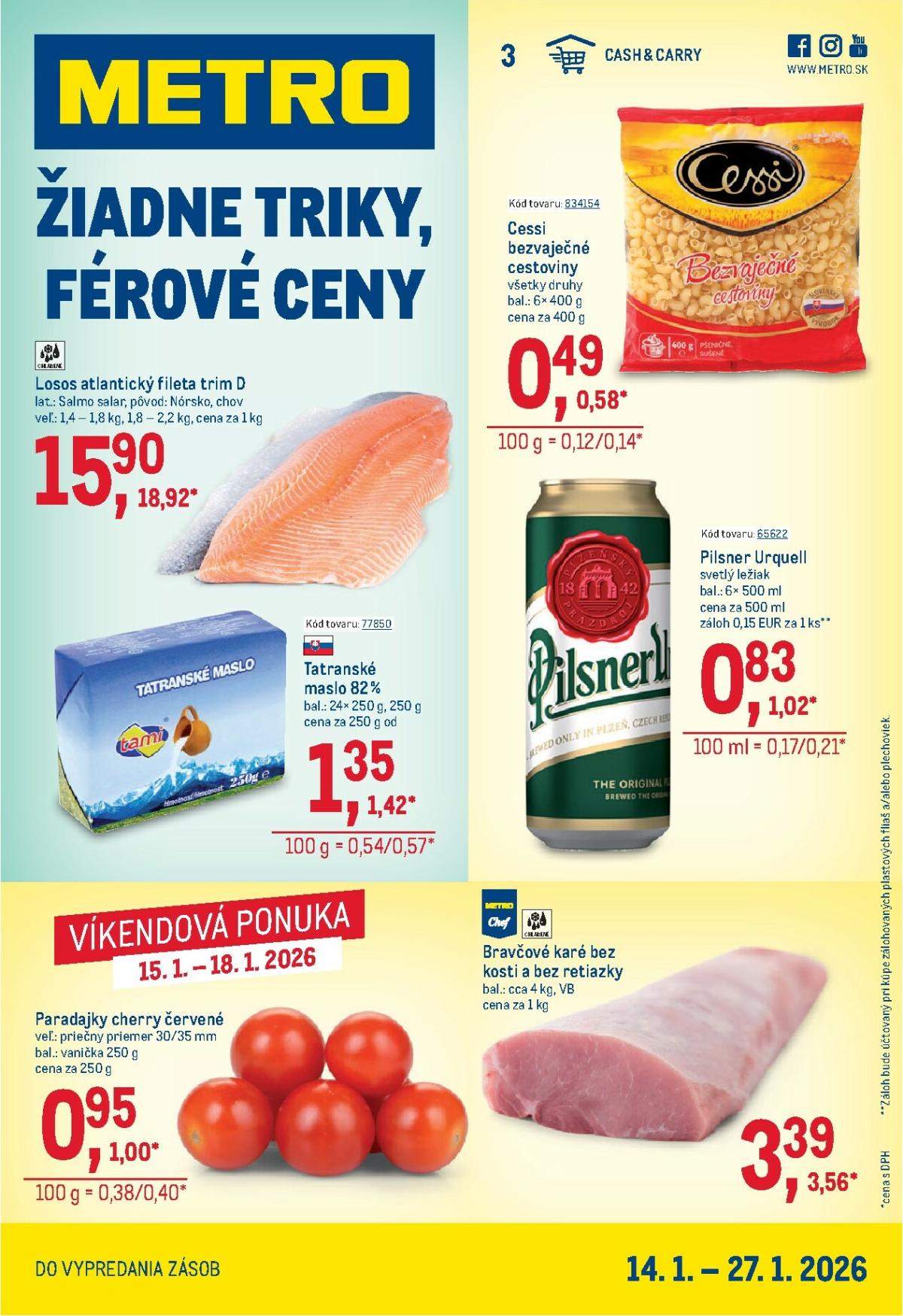 Leták Metro - Maloobchod platný od 14.01. do 27.01.