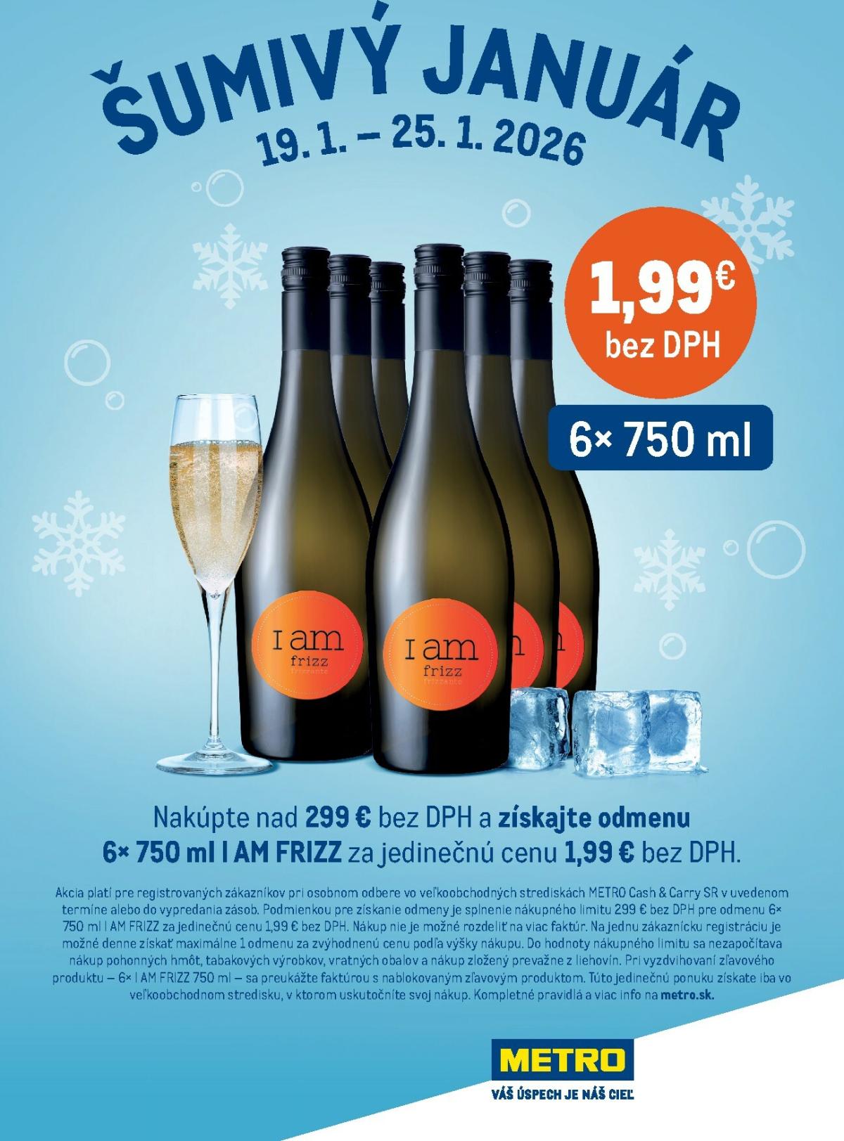 Leták Metro - Šumivý január platný od 19.01. do 25.01.