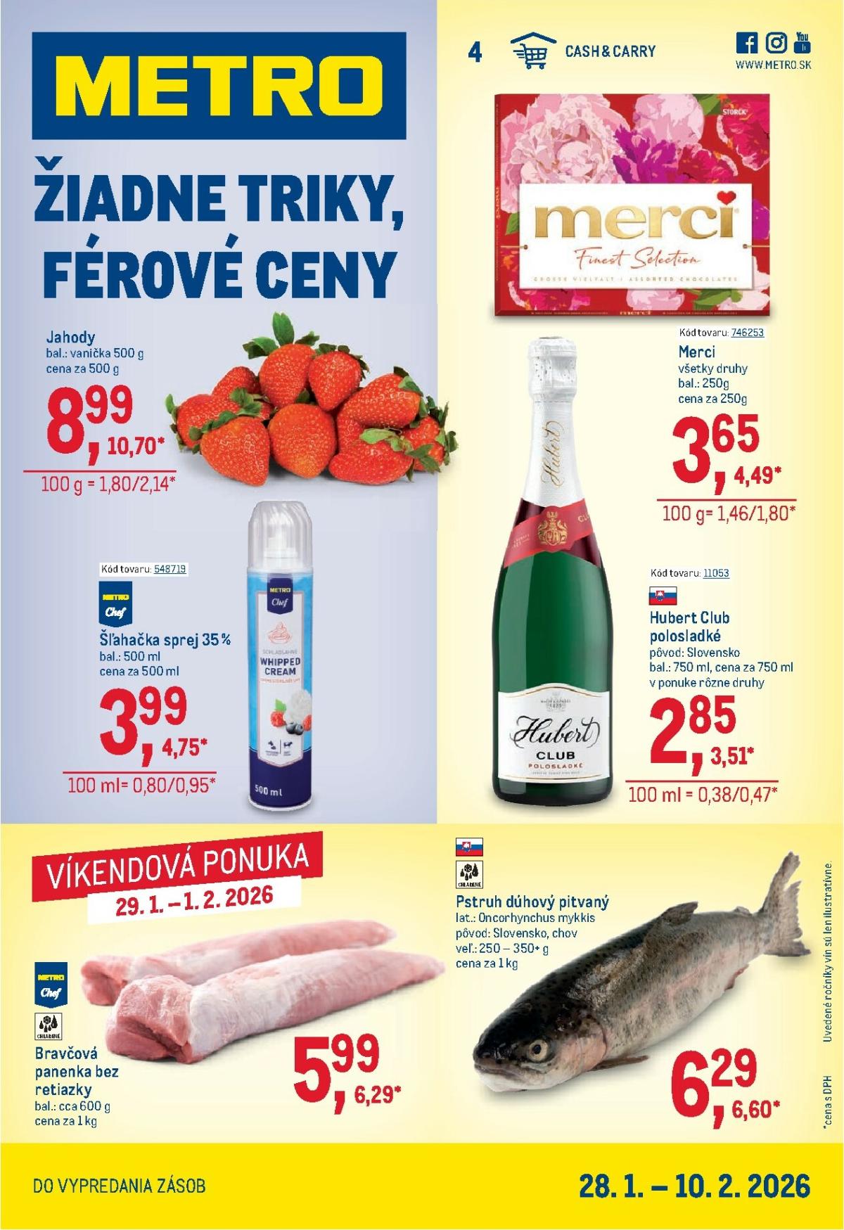 Leták Metro - Maloobchod platný od 28.01. do 10.02.