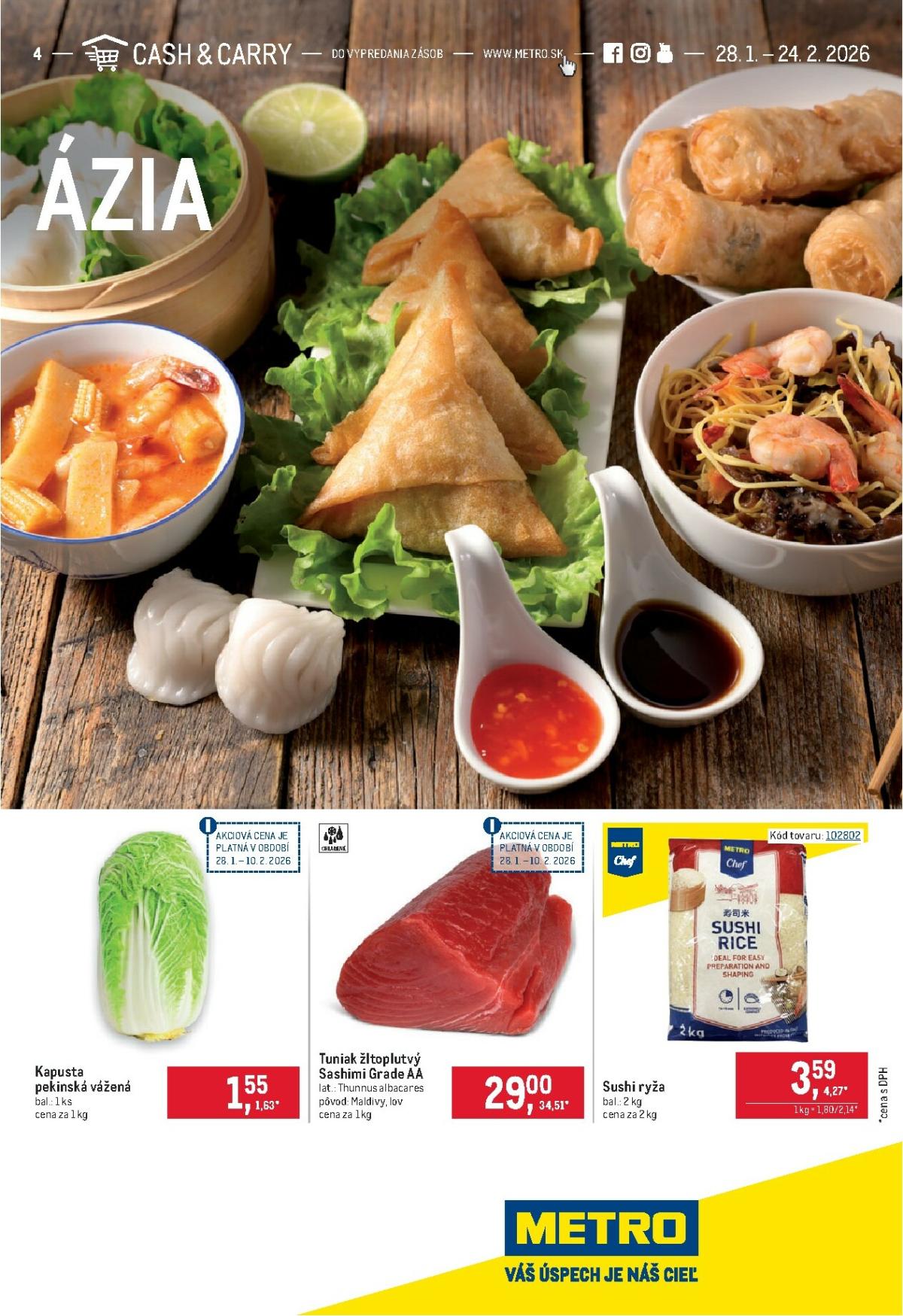 Leták Metro - Ázia platný od 28.01. do 24.02.
