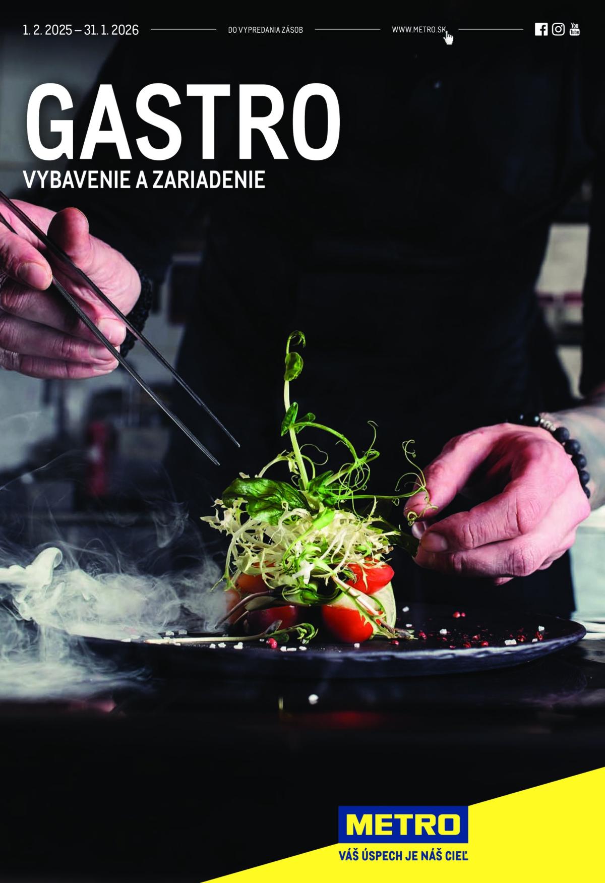 Leták Metro - Gastro vybavenie a zariadenie platný od 01.02.2025 do 31.01.2026