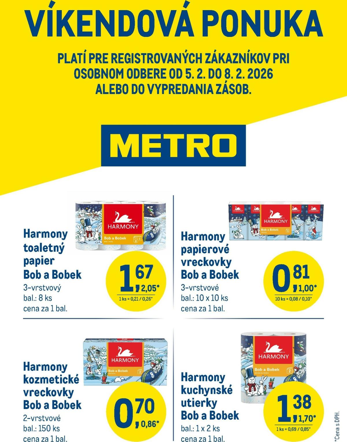 Leták Metro - Akciová ponuka platný od 05.02.2026 do 08.02.2026
